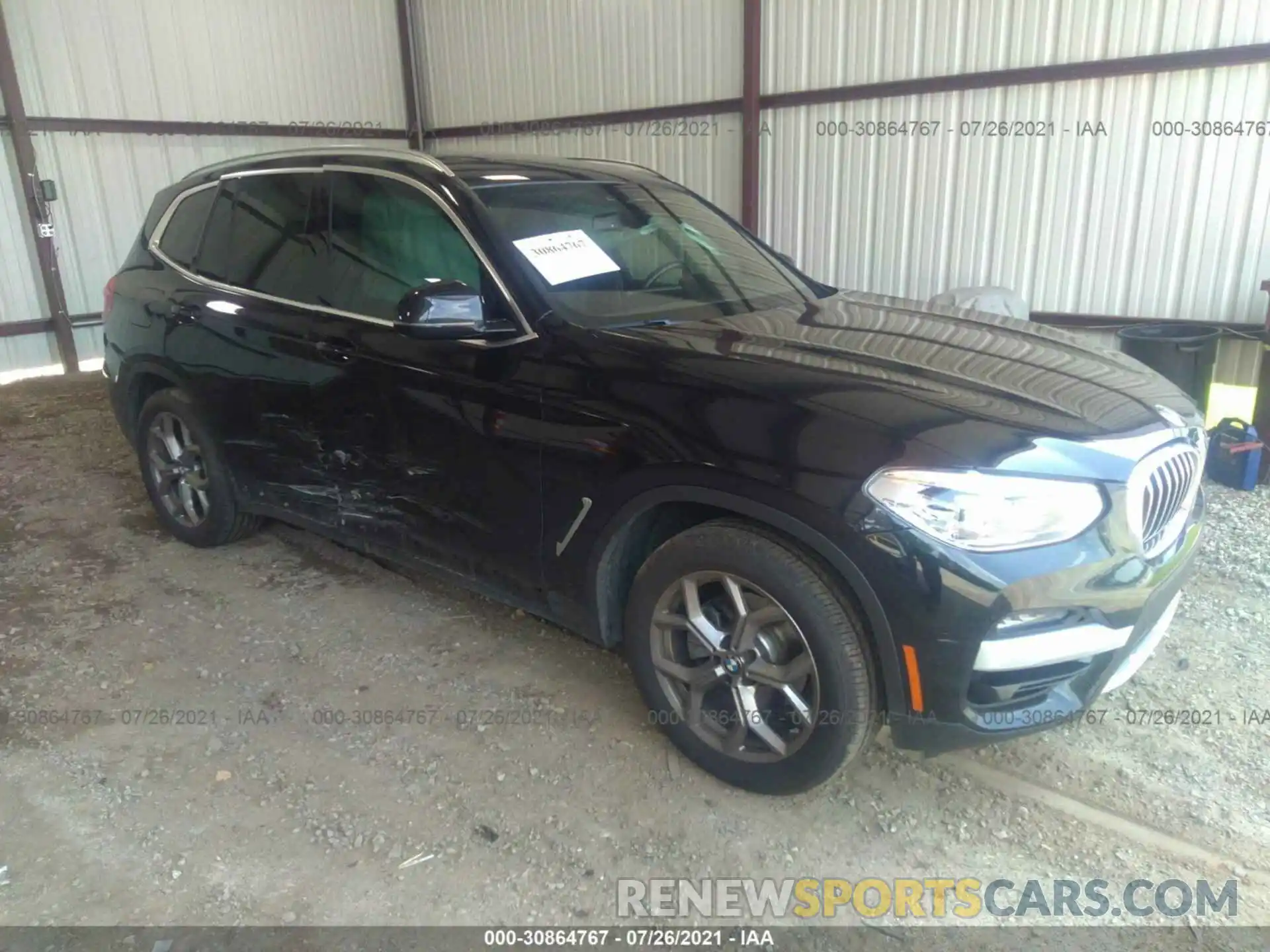 1 Photograph of a damaged car 5UXTY3C05L9C60592 BMW X3 2020