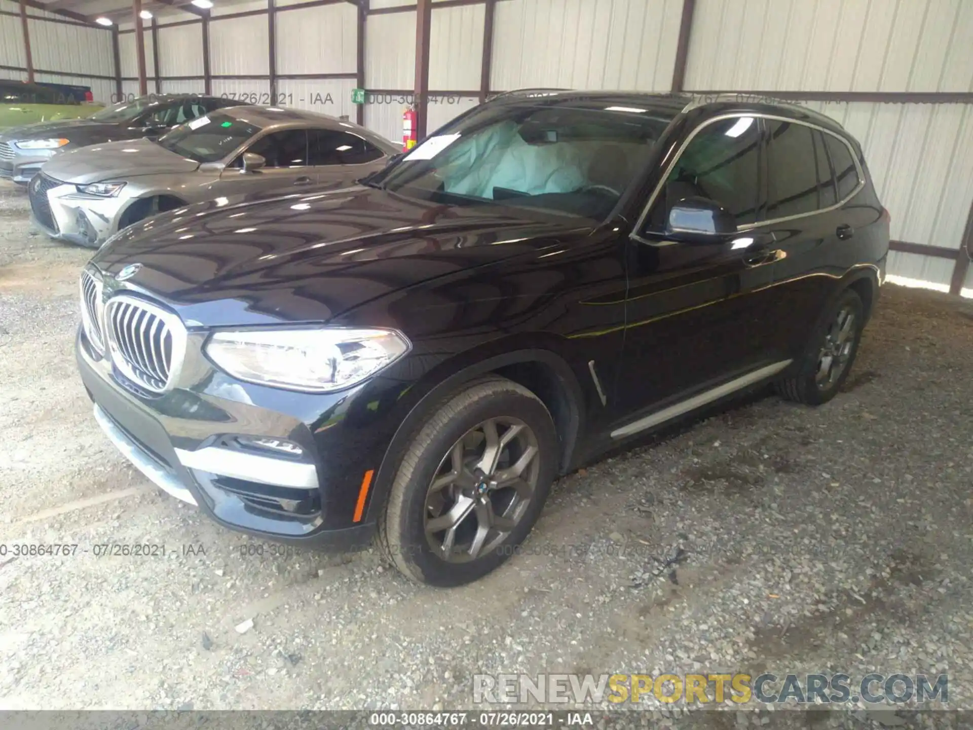 2 Photograph of a damaged car 5UXTY3C05L9C60592 BMW X3 2020