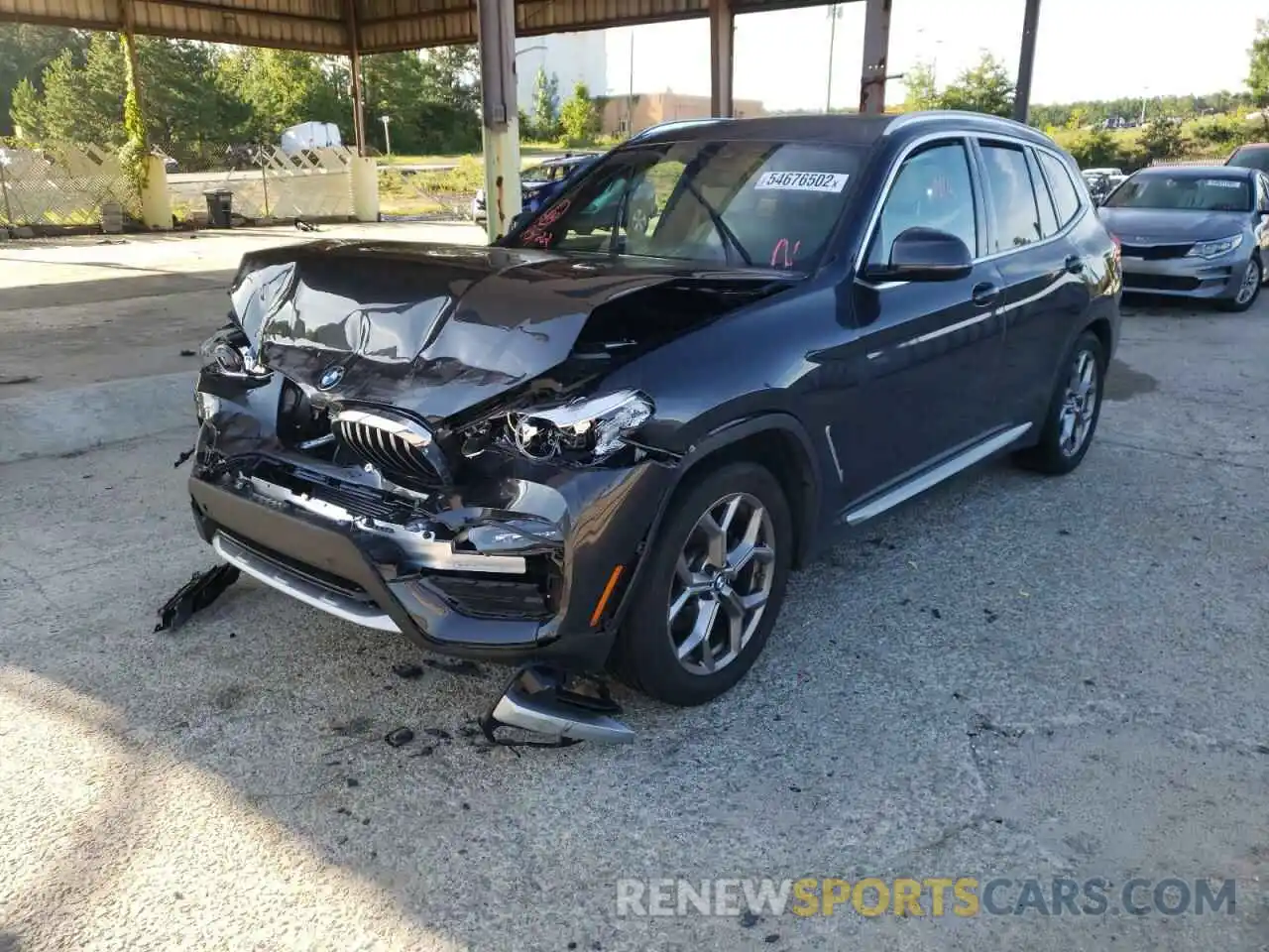 2 Photograph of a damaged car 5UXTY3C05L9C62441 BMW X3 2020