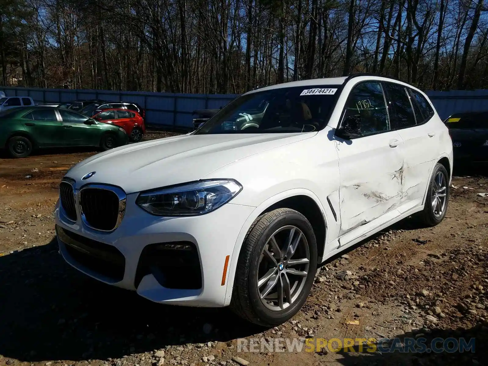 2 Photograph of a damaged car 5UXTY3C05LLE54686 BMW X3 2020