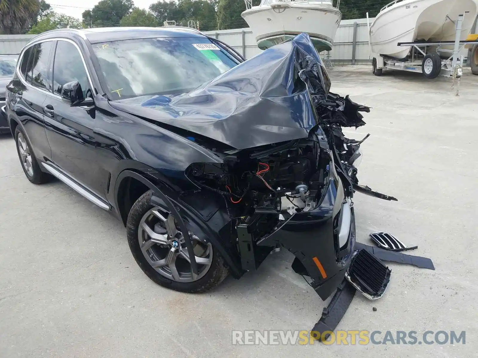 1 Photograph of a damaged car 5UXTY3C05LLU72053 BMW X3 2020