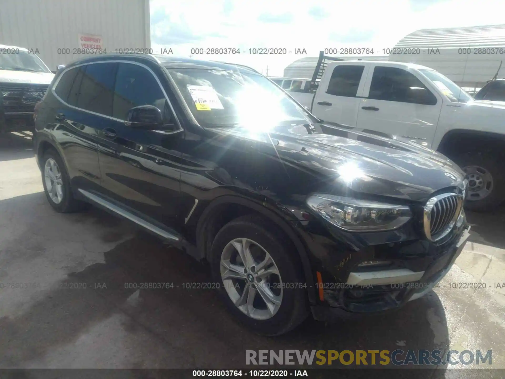 1 Photograph of a damaged car 5UXTY3C05LLU72649 BMW X3 2020