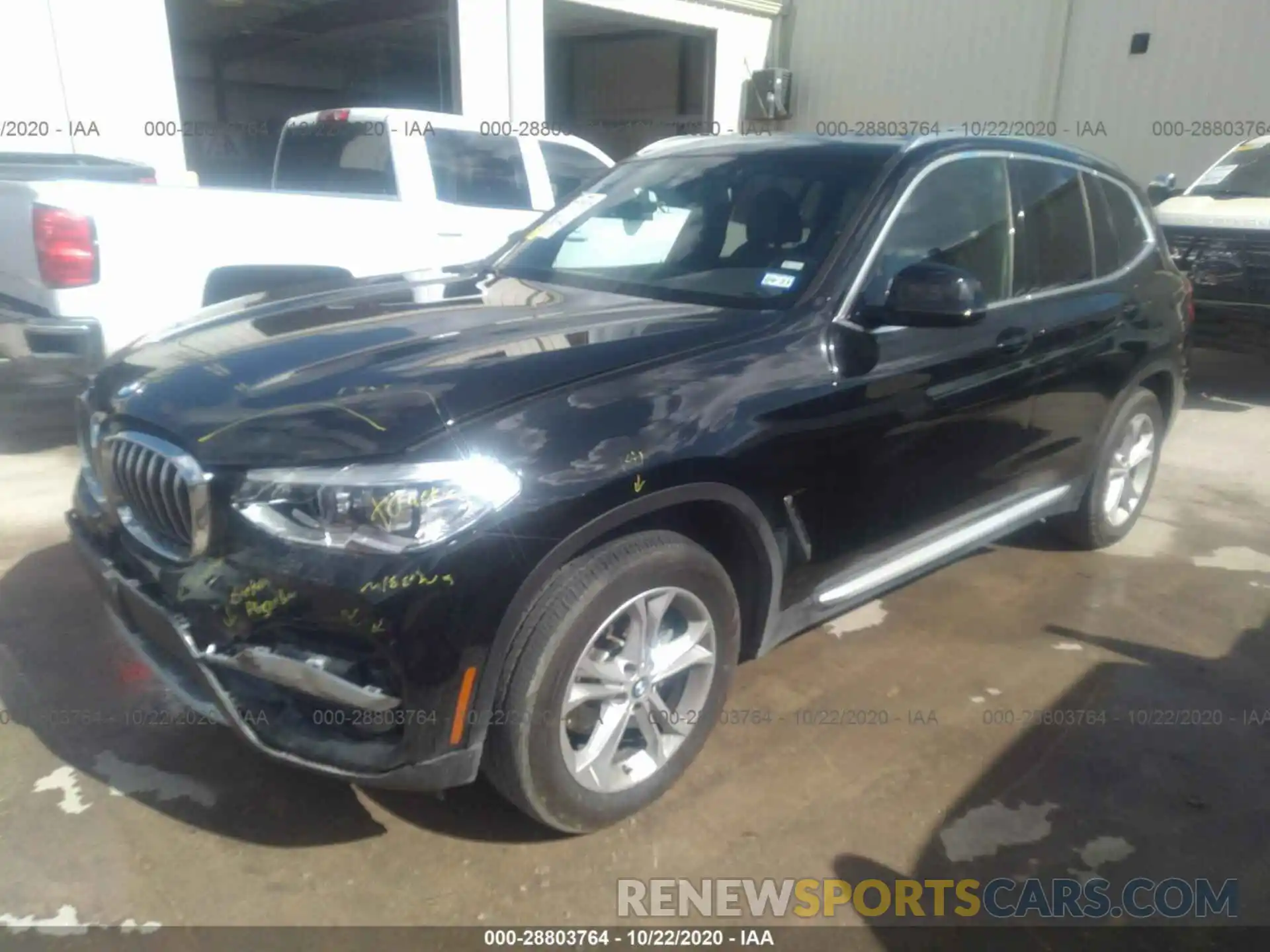 2 Photograph of a damaged car 5UXTY3C05LLU72649 BMW X3 2020