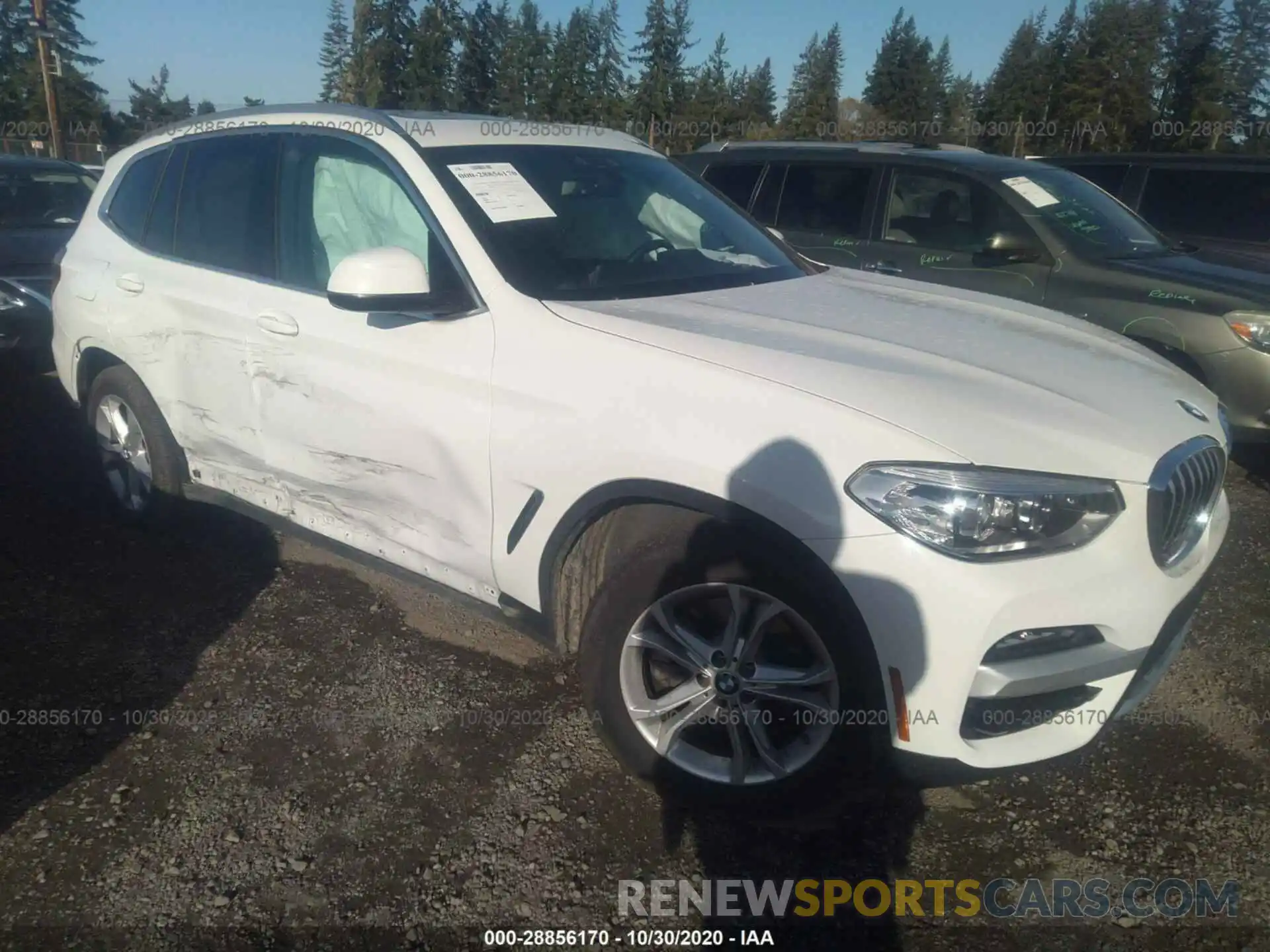 1 Photograph of a damaged car 5UXTY3C06L9B25606 BMW X3 2020