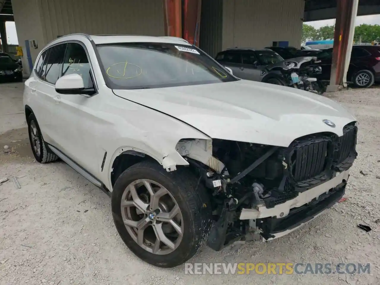 1 Photograph of a damaged car 5UXTY3C06L9B55317 BMW X3 2020