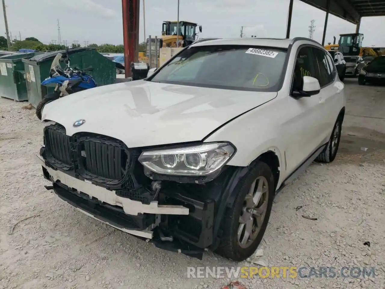 2 Фотография поврежденного автомобиля 5UXTY3C06L9B55317 BMW X3 2020