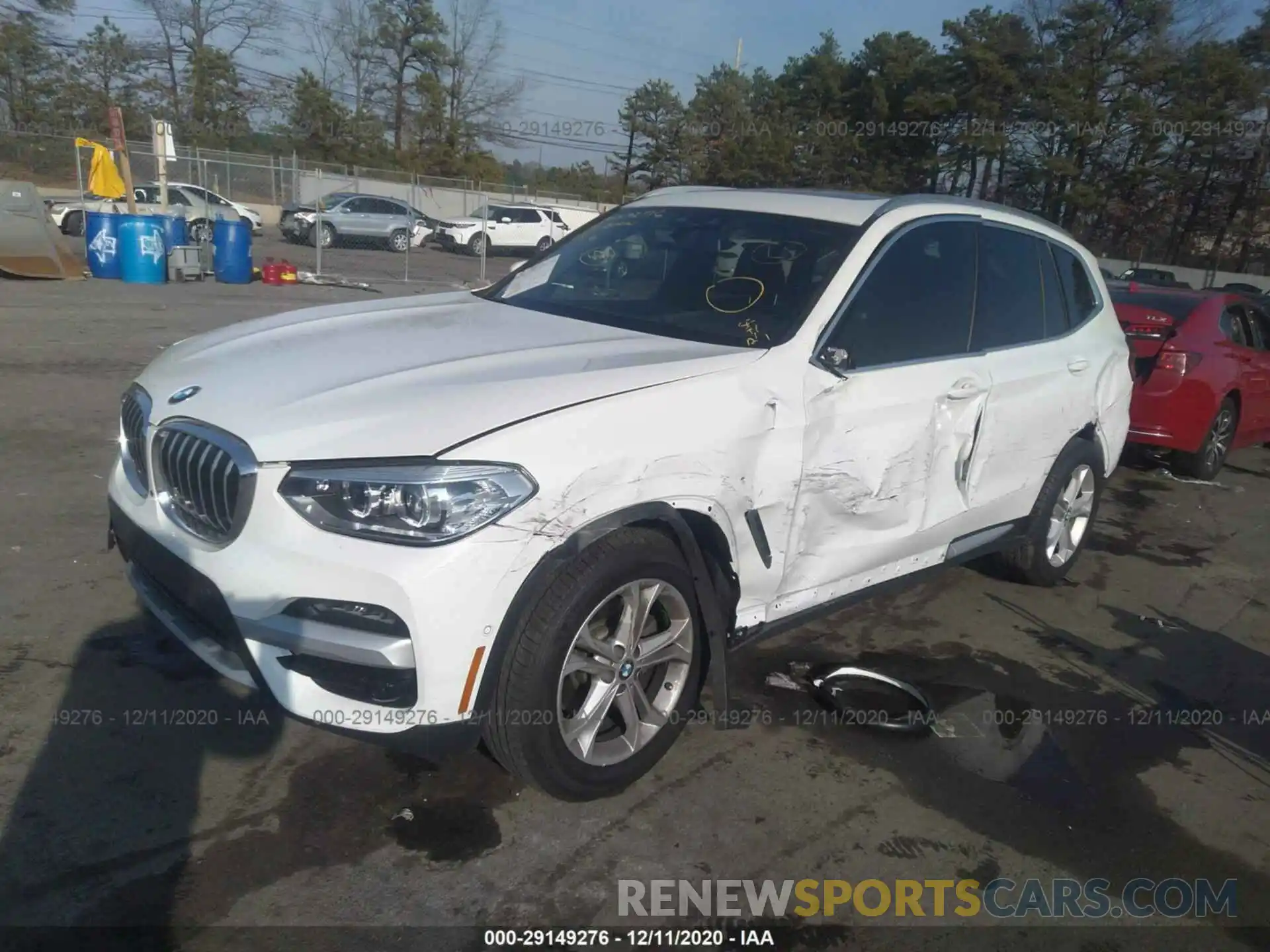 2 Фотография поврежденного автомобиля 5UXTY3C06L9D37292 BMW X3 2020