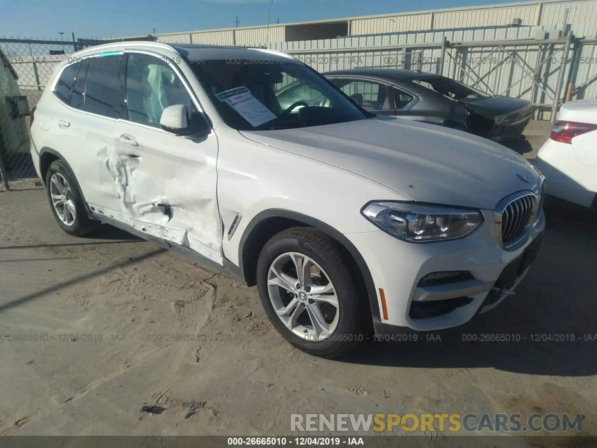 1 Photograph of a damaged car 5UXTY3C06LLE55216 BMW X3 2020