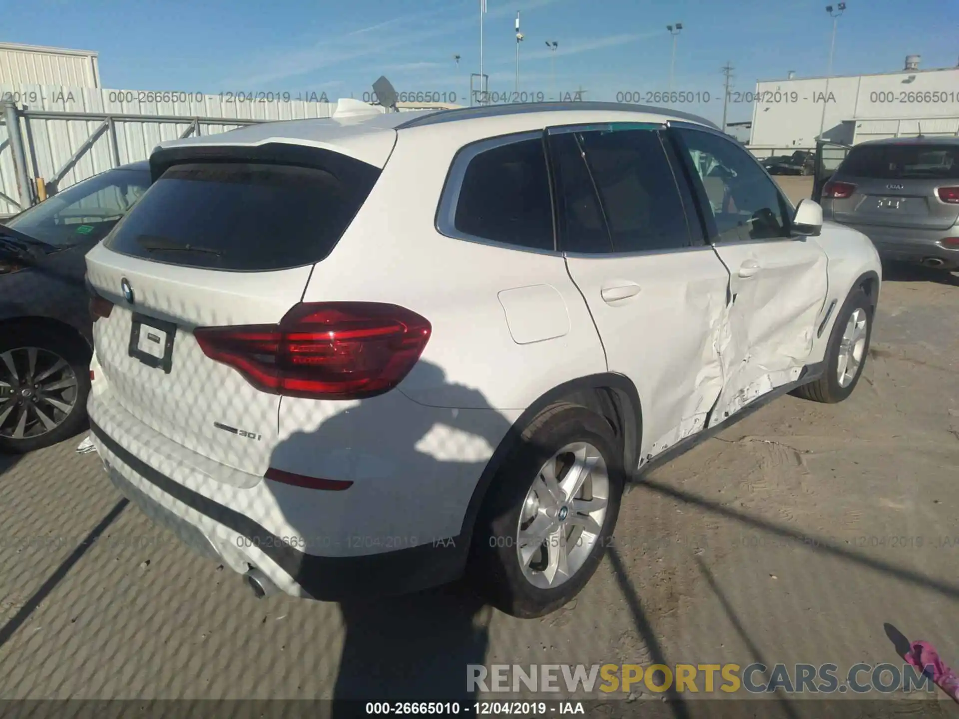 4 Фотография поврежденного автомобиля 5UXTY3C06LLE55216 BMW X3 2020