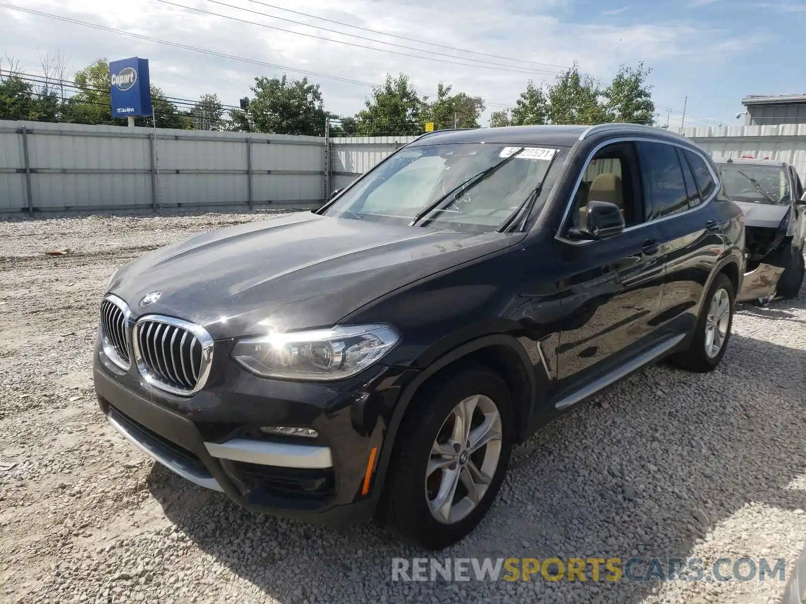 2 Photograph of a damaged car 5UXTY3C06LLU71722 BMW X3 2020