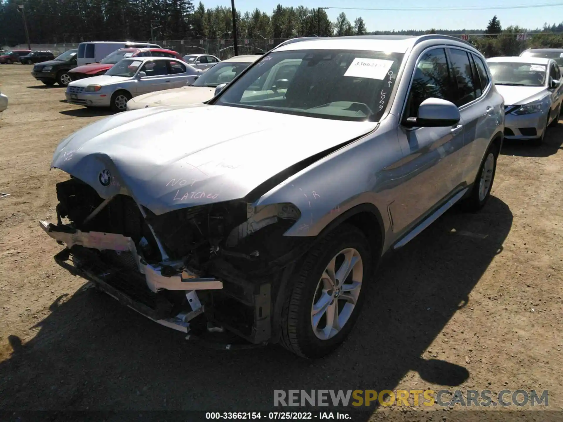 2 Photograph of a damaged car 5UXTY3C06LLU72501 BMW X3 2020