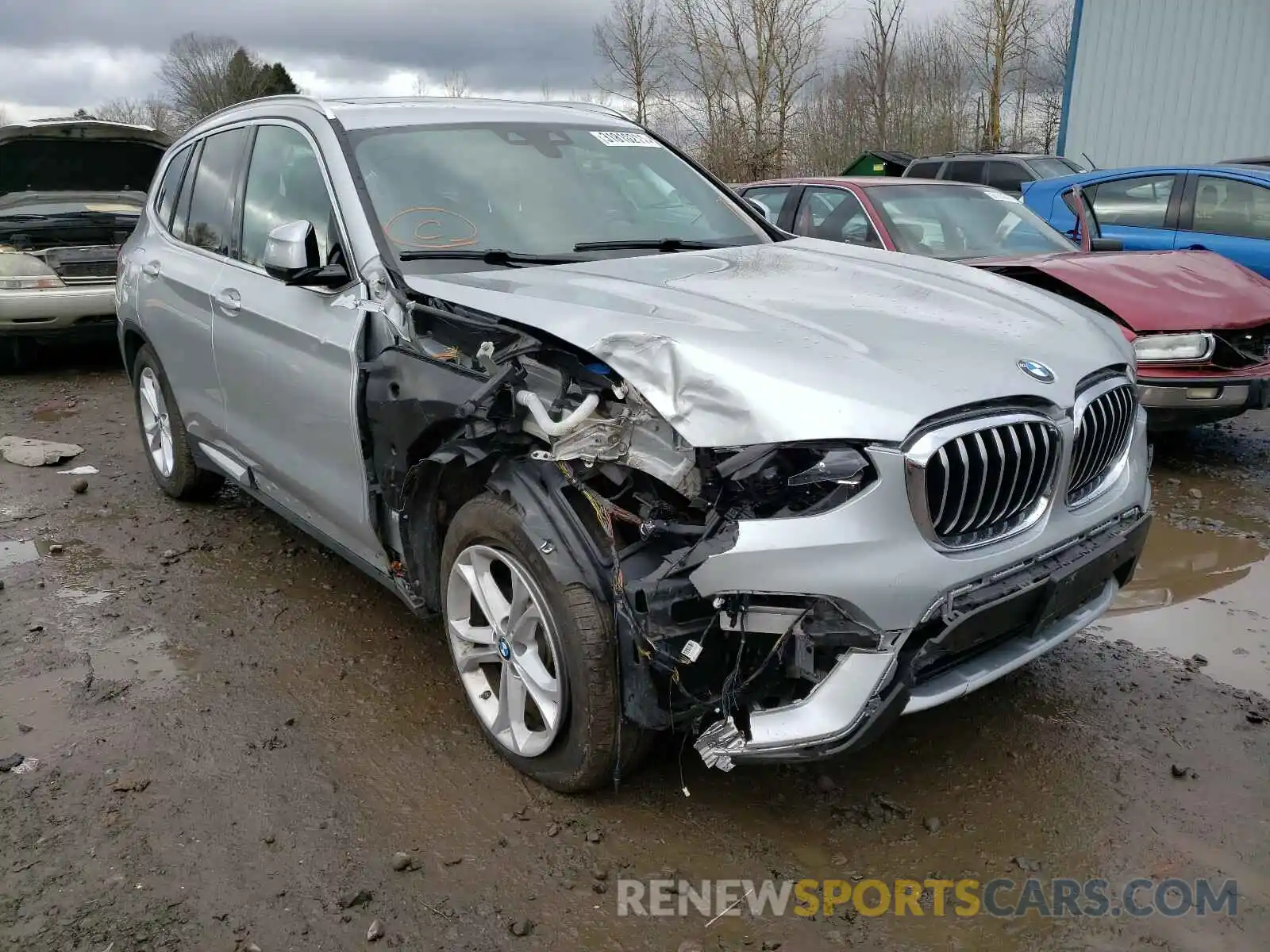 1 Photograph of a damaged car 5UXTY3C06LLU72529 BMW X3 2020