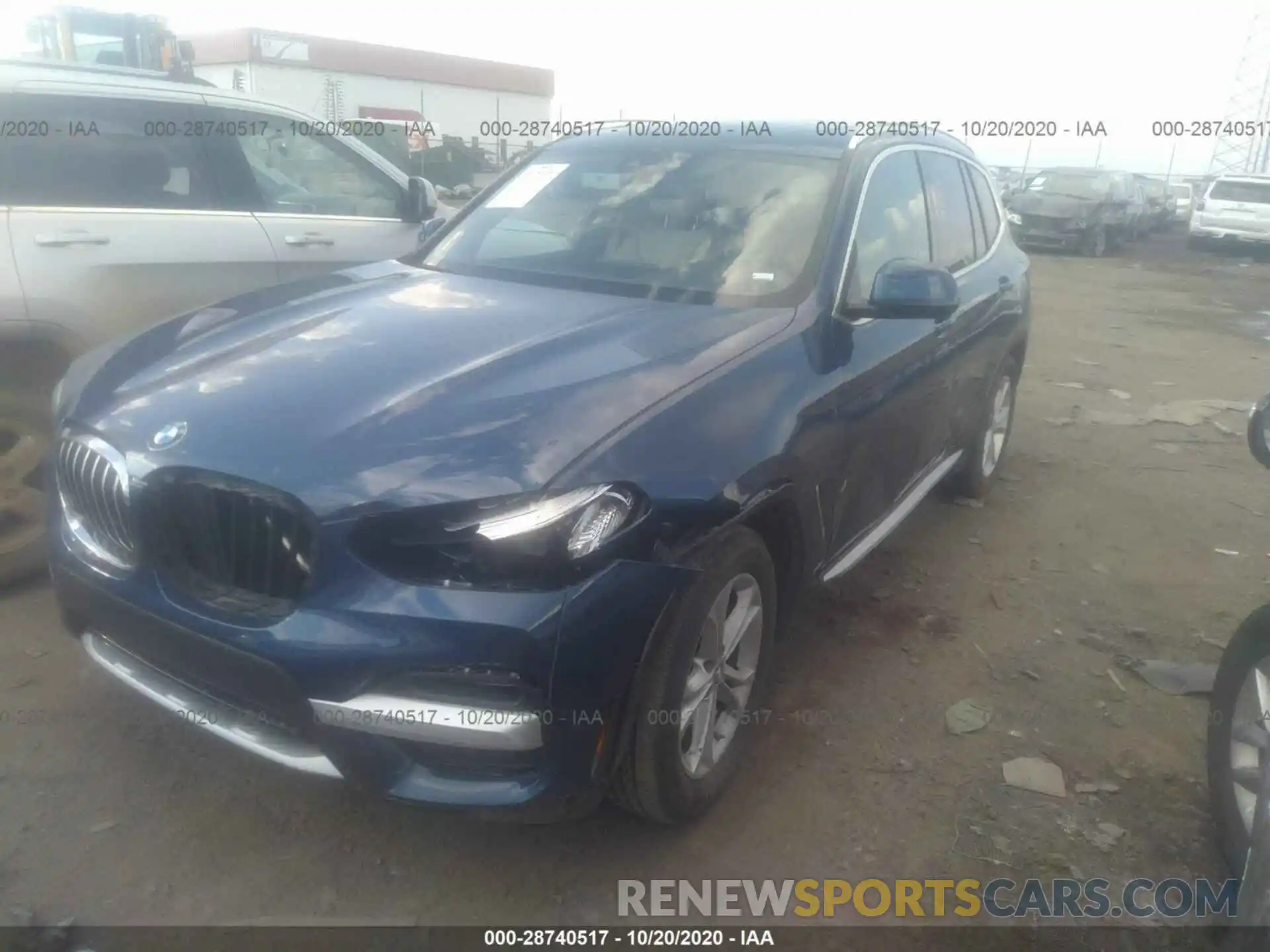 2 Фотография поврежденного автомобиля 5UXTY3C06LLU72823 BMW X3 2020