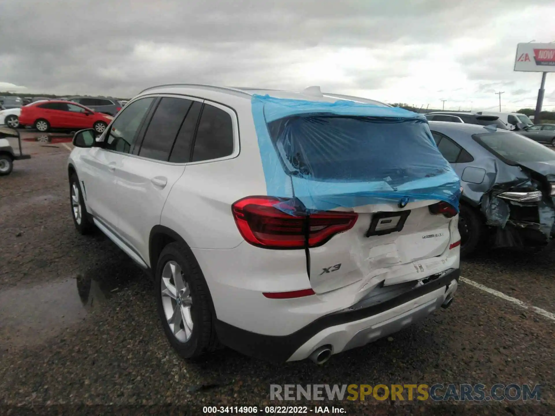 3 Photograph of a damaged car 5UXTY3C07L9B03744 BMW X3 2020