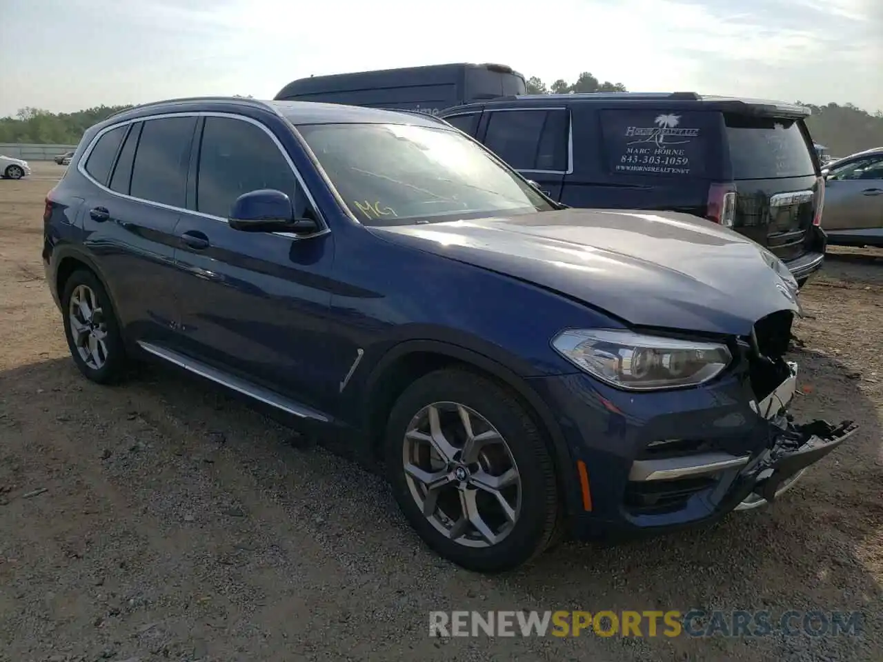 1 Photograph of a damaged car 5UXTY3C07L9B95860 BMW X3 2020