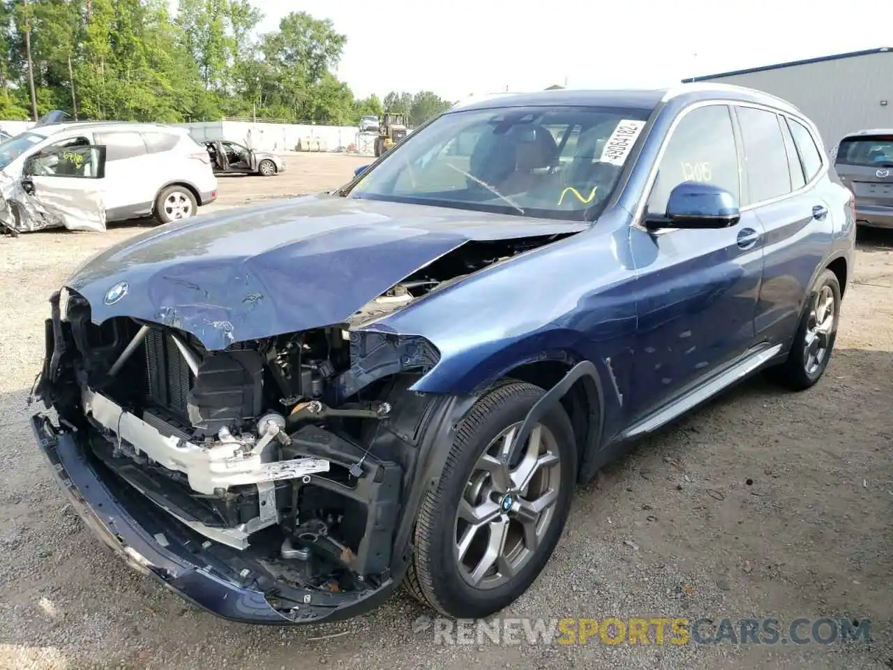 2 Photograph of a damaged car 5UXTY3C07L9B95860 BMW X3 2020