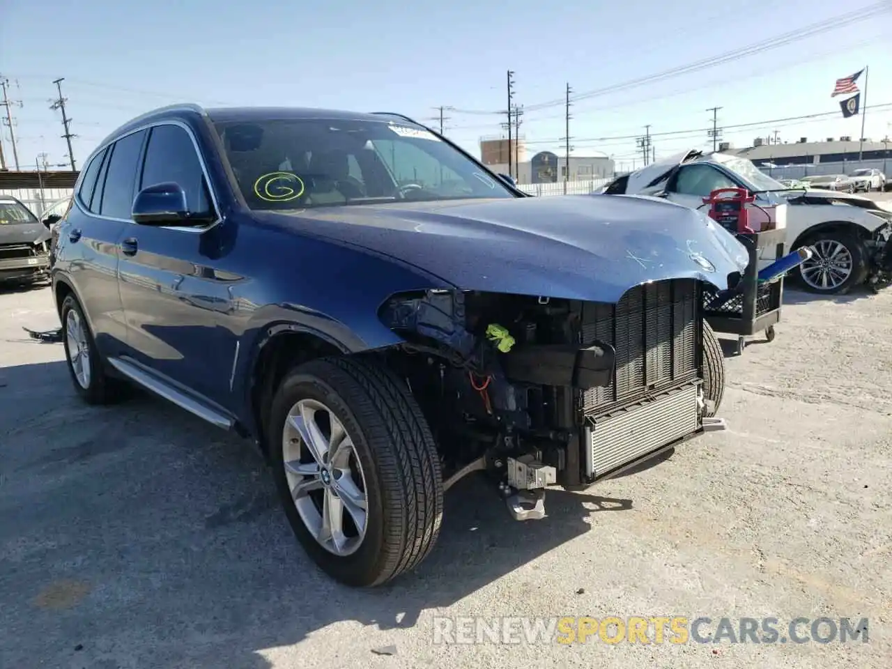 1 Photograph of a damaged car 5UXTY3C07L9C24211 BMW X3 2020