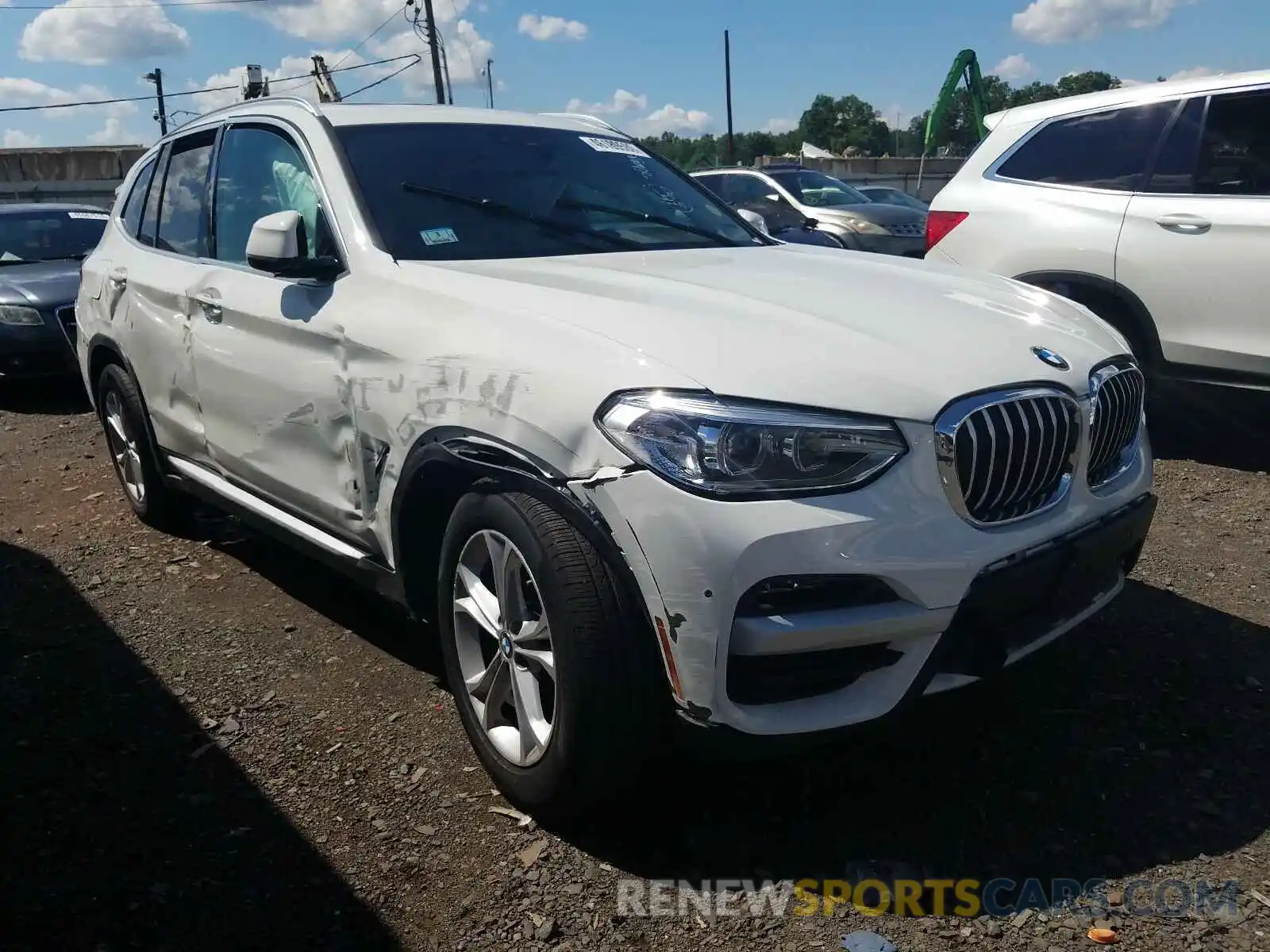 1 Photograph of a damaged car 5UXTY3C07L9C32714 BMW X3 2020