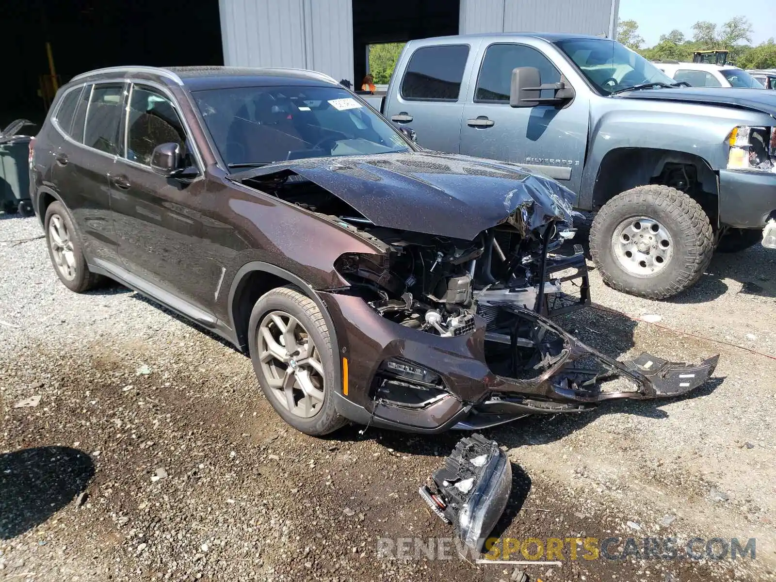 1 Photograph of a damaged car 5UXTY3C07L9C73358 BMW X3 2020