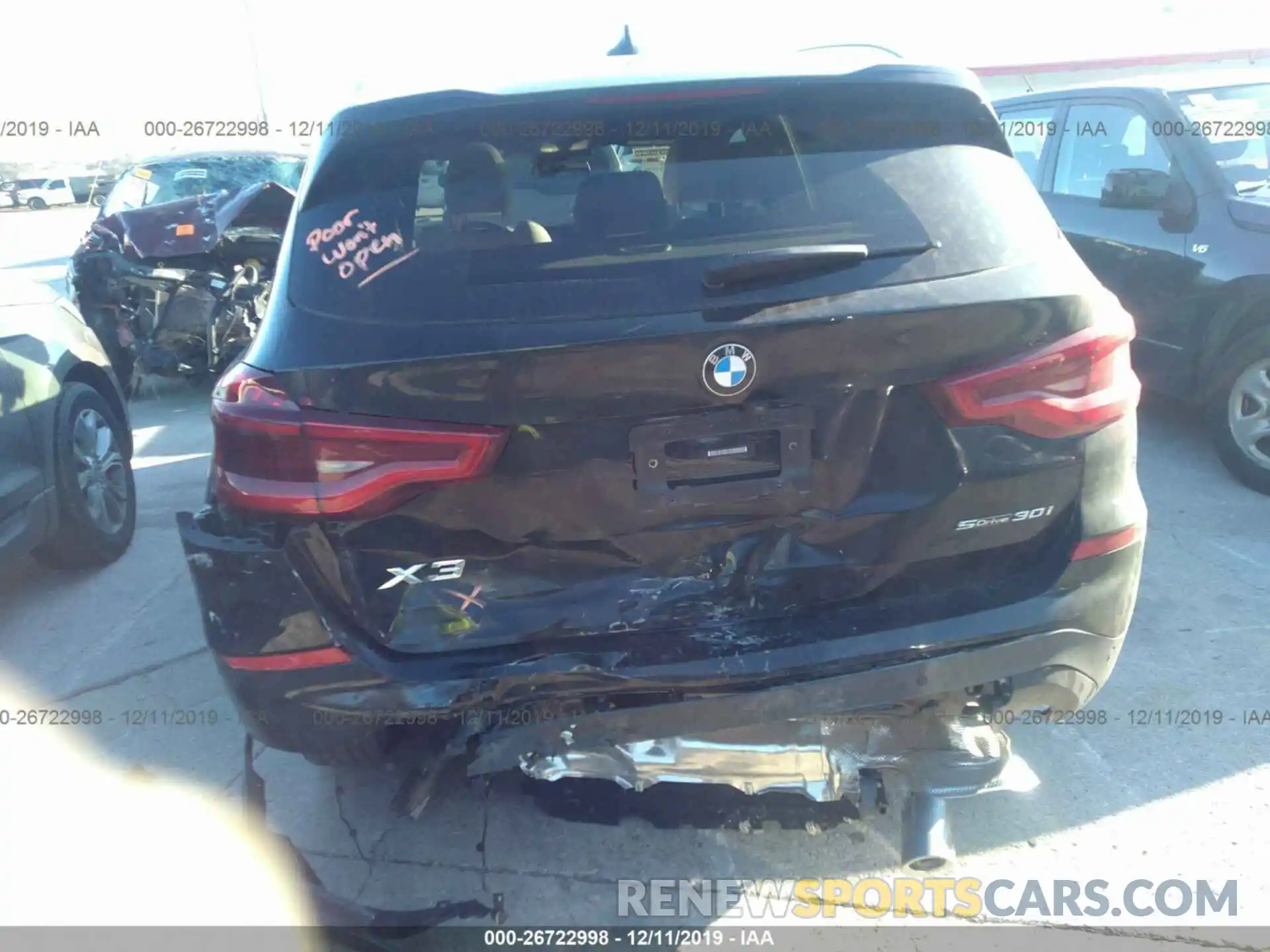 6 Photograph of a damaged car 5UXTY3C07LLE55029 BMW X3 2020