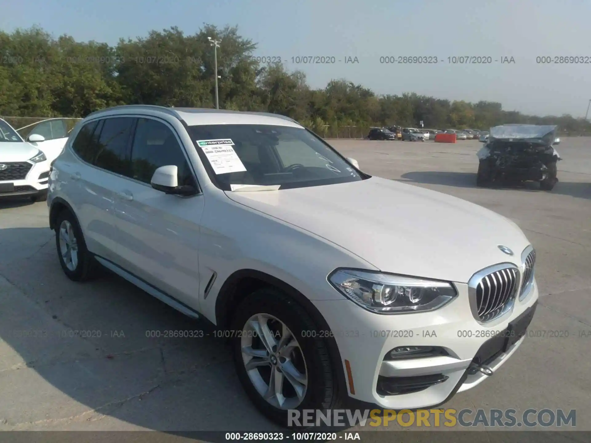 1 Photograph of a damaged car 5UXTY3C07LLE55516 BMW X3 2020