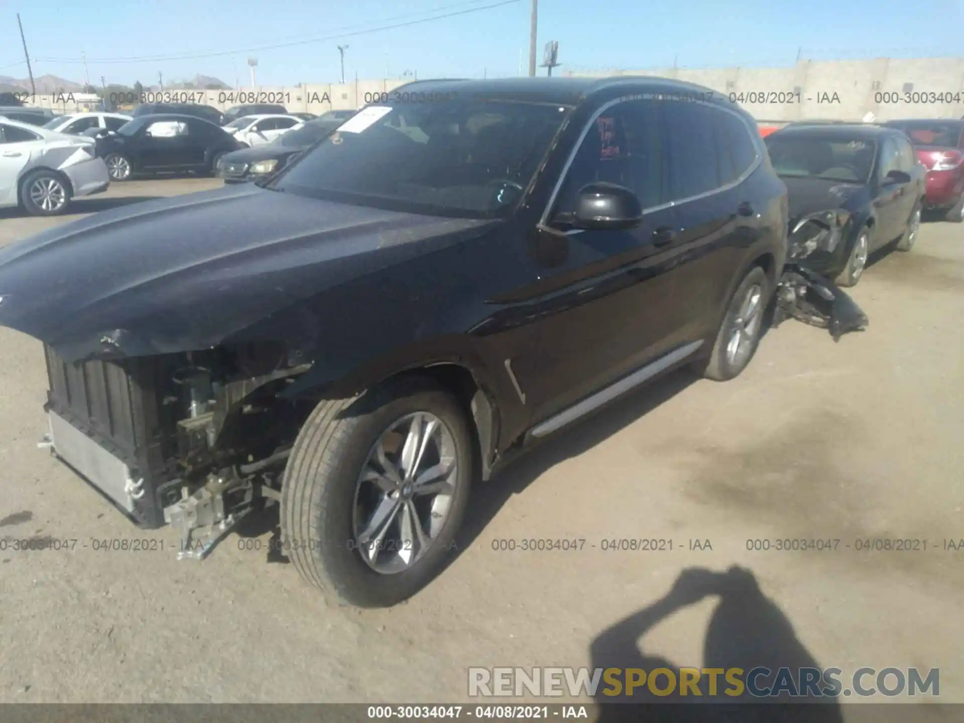 2 Фотография поврежденного автомобиля 5UXTY3C07LLE55595 BMW X3 2020