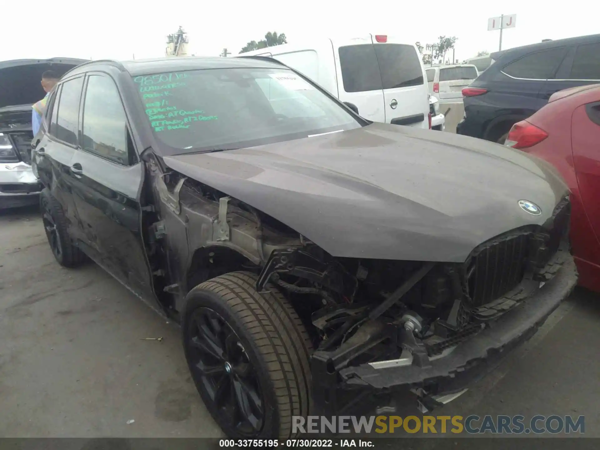 1 Photograph of a damaged car 5UXTY3C07LLU72121 BMW X3 2020