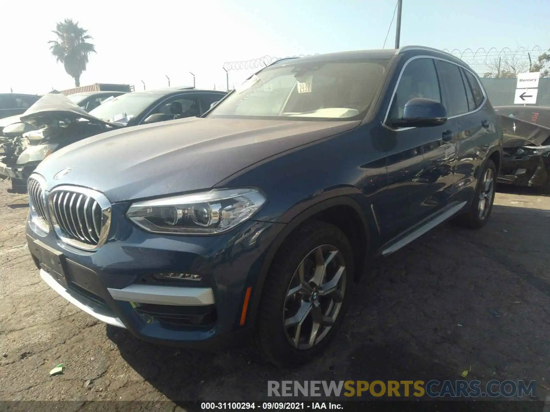 2 Photograph of a damaged car 5UXTY3C08L9C41860 BMW X3 2020