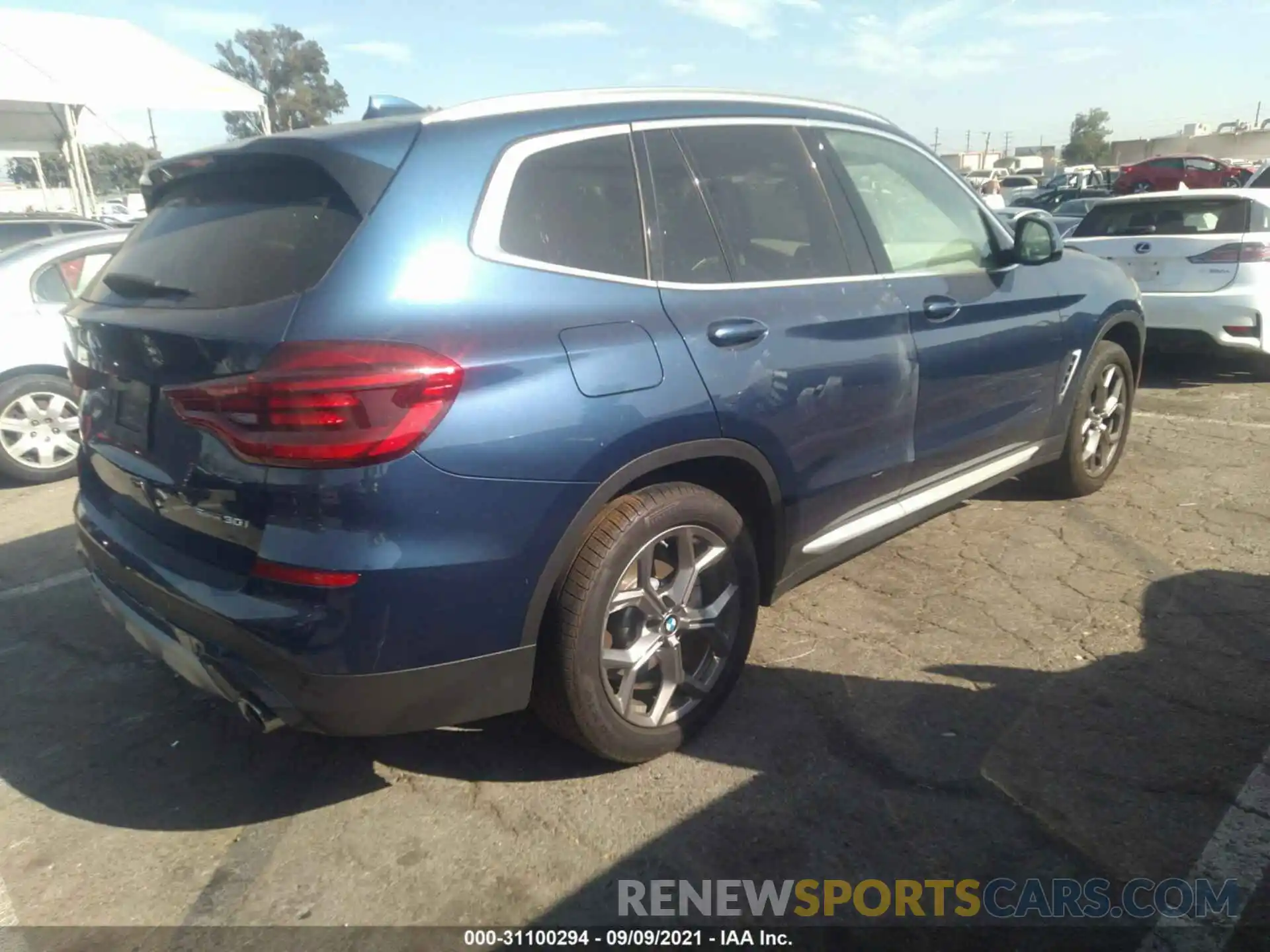 4 Фотография поврежденного автомобиля 5UXTY3C08L9C41860 BMW X3 2020