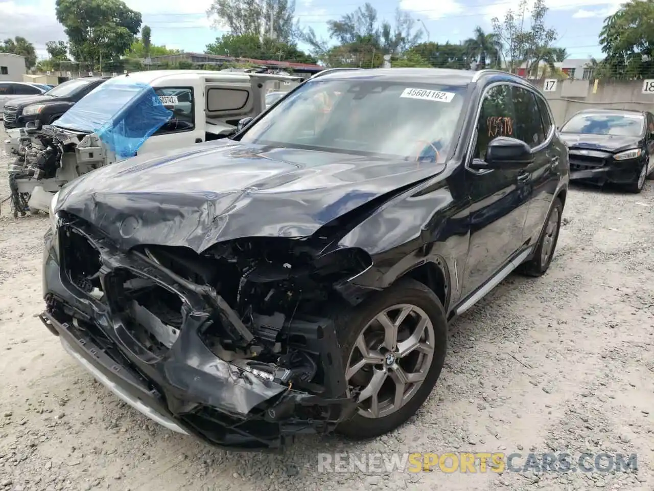 2 Photograph of a damaged car 5UXTY3C08L9D10045 BMW X3 2020