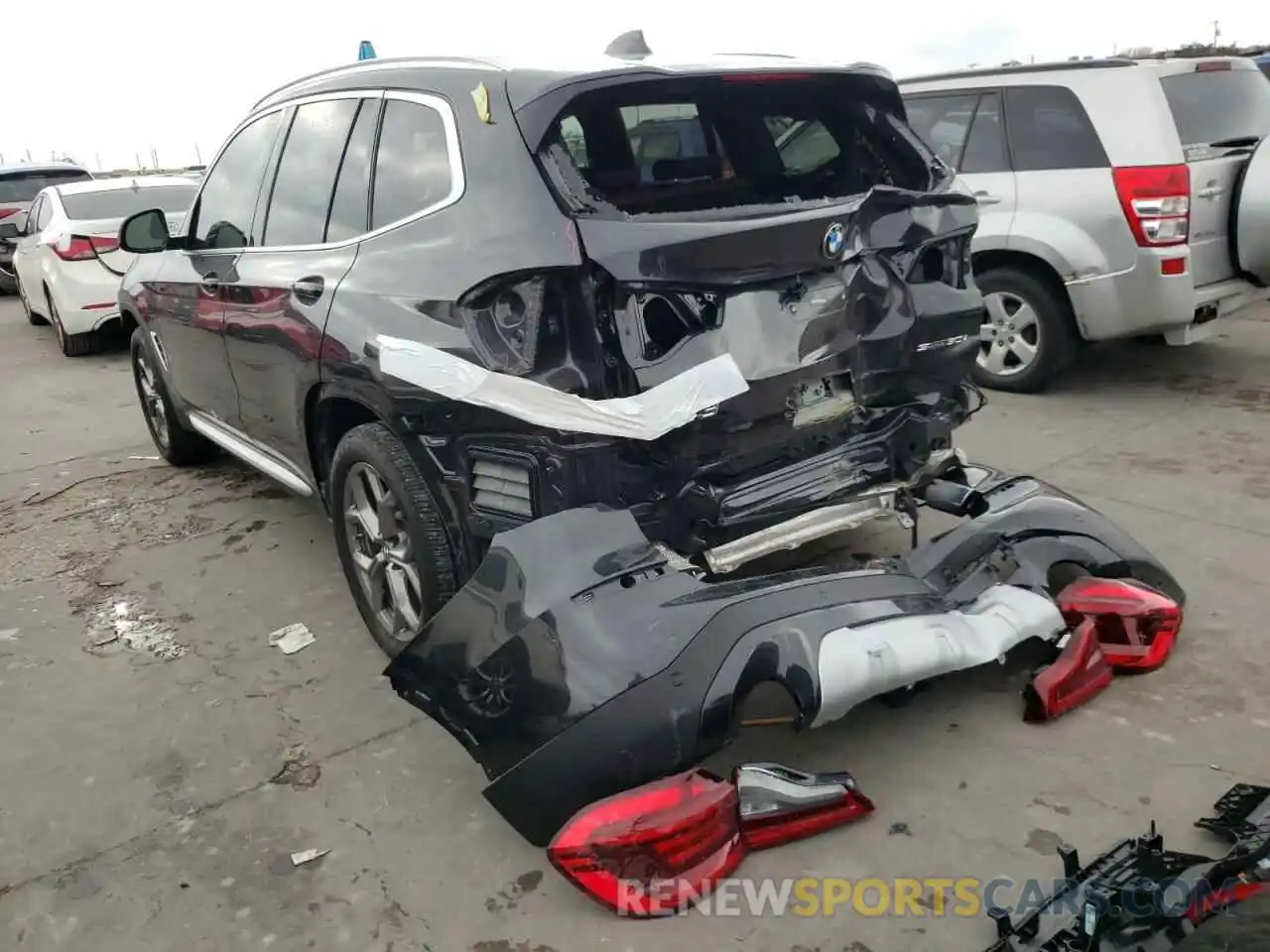 3 Photograph of a damaged car 5UXTY3C08L9D58984 BMW X3 2020