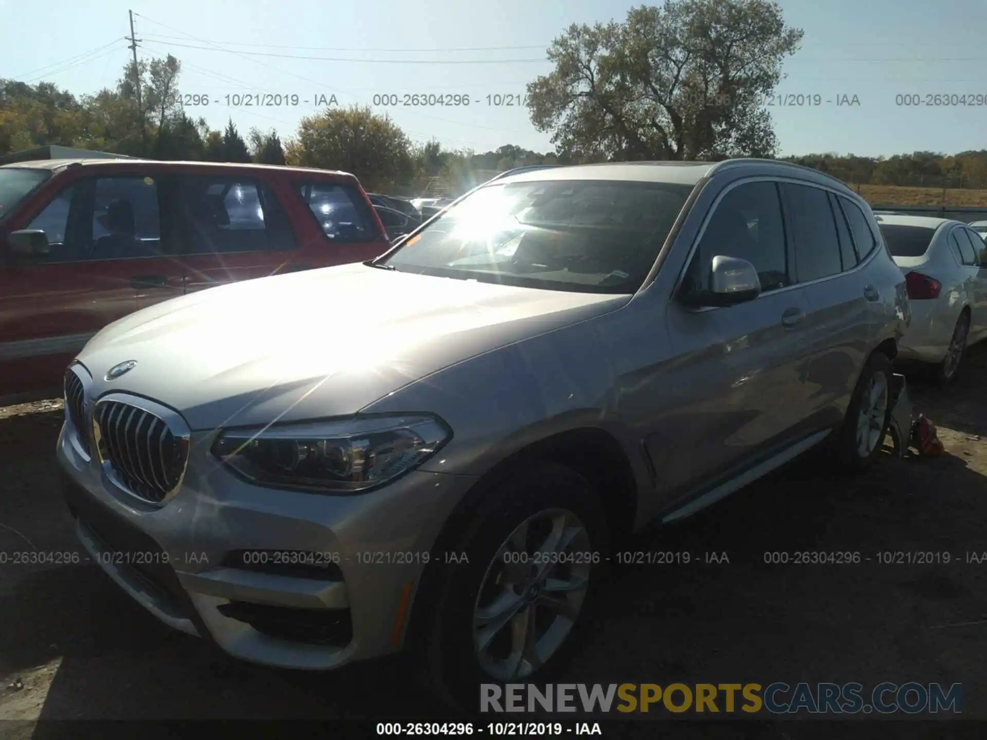 2 Photograph of a damaged car 5UXTY3C08LLE55198 BMW X3 2020