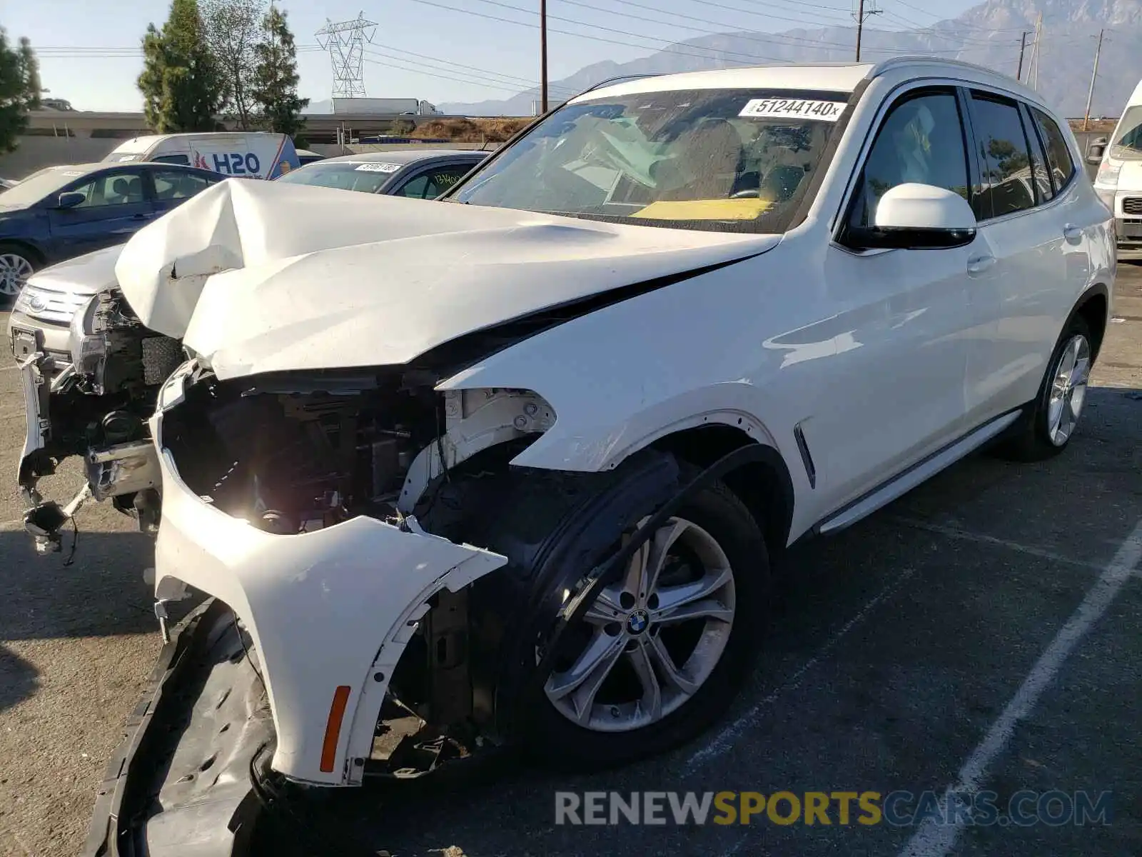2 Фотография поврежденного автомобиля 5UXTY3C08LLU71544 BMW X3 2020