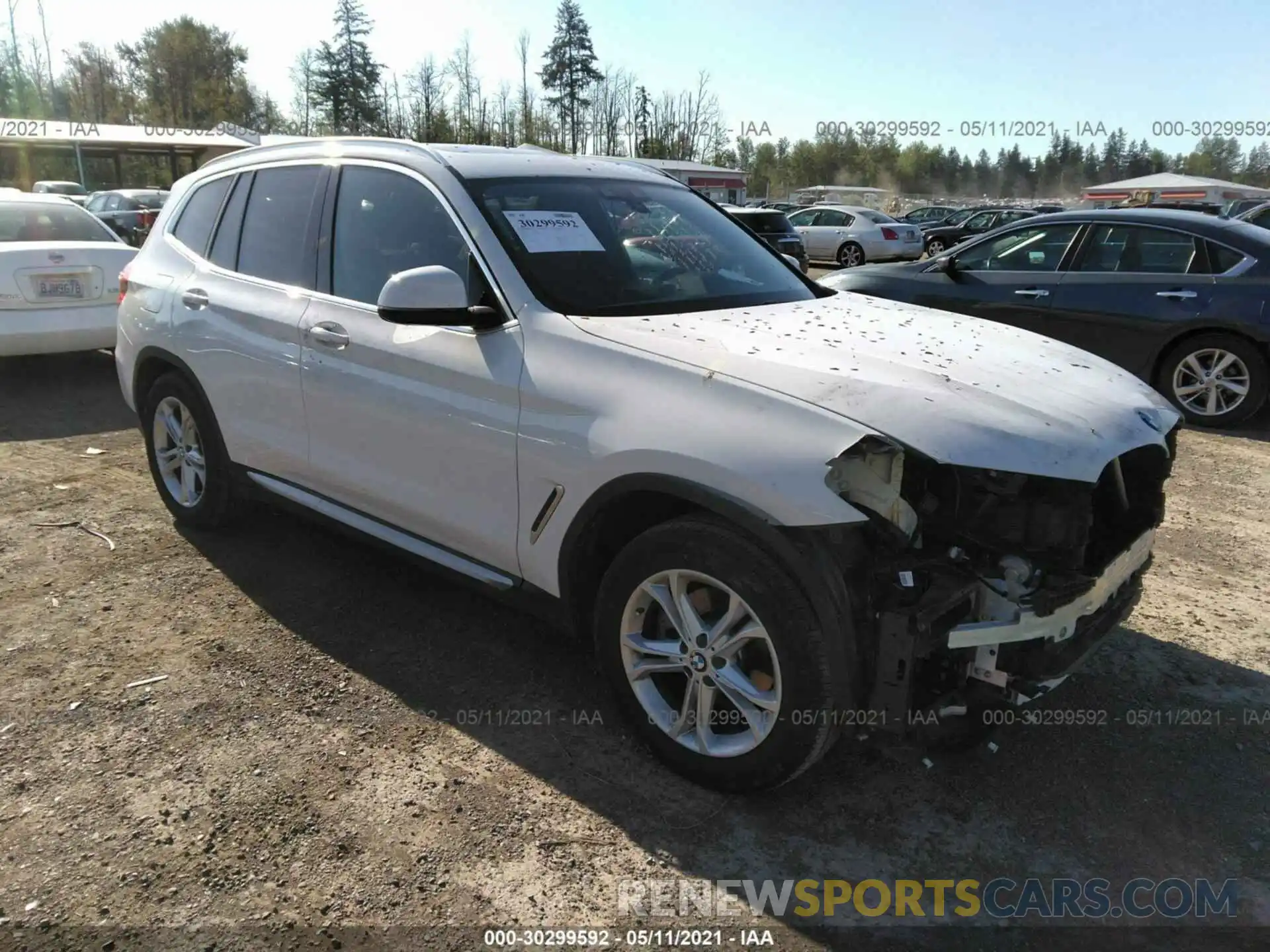 1 Фотография поврежденного автомобиля 5UXTY3C09L9B70247 BMW X3 2020