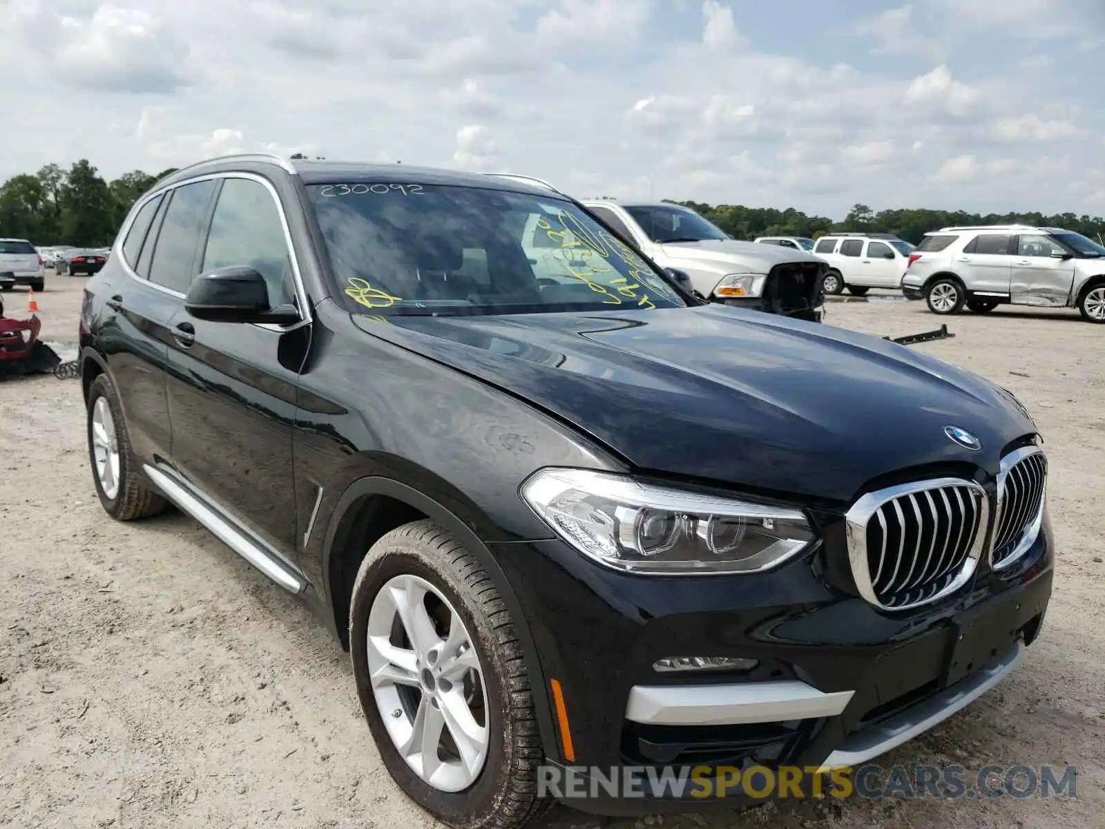 1 Фотография поврежденного автомобиля 5UXTY3C09L9B70409 BMW X3 2020