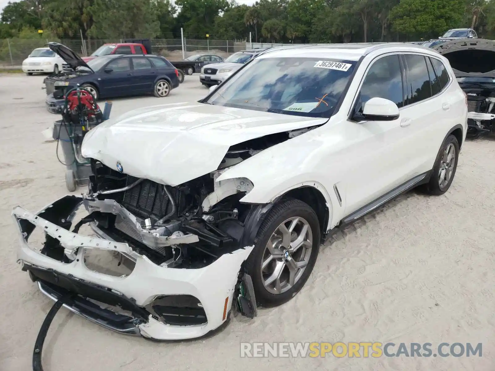 2 Photograph of a damaged car 5UXTY3C09L9C08219 BMW X3 2020