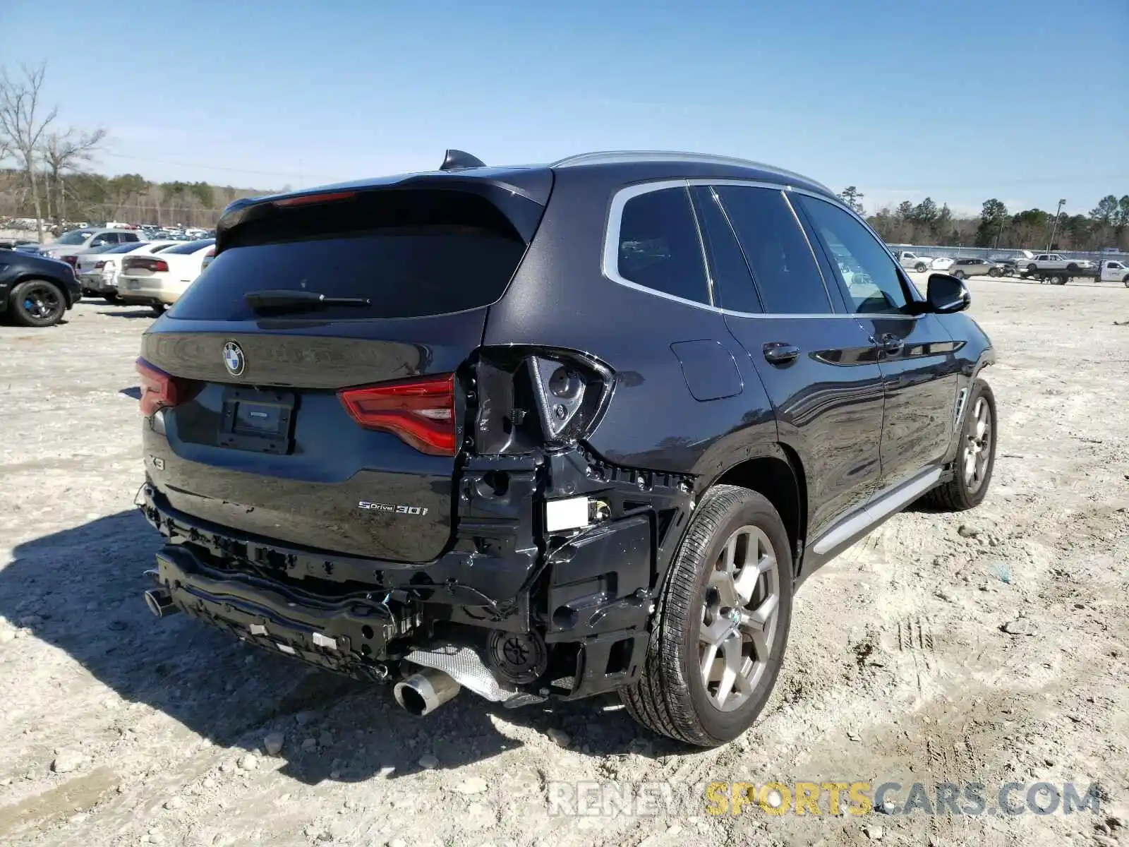 4 Фотография поврежденного автомобиля 5UXTY3C09L9C76441 BMW X3 2020