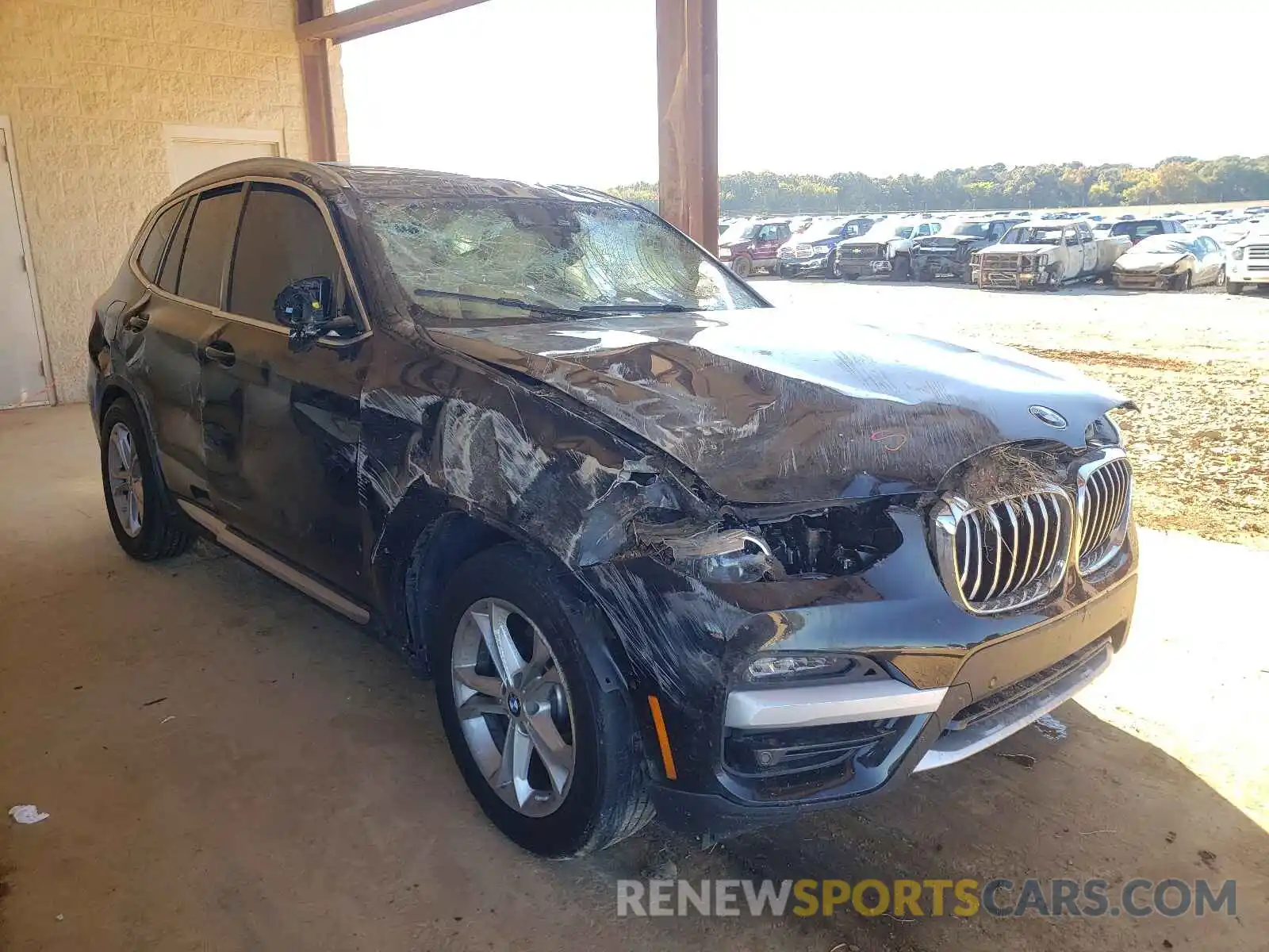 1 Photograph of a damaged car 5UXTY3C09LLE54769 BMW X3 2020