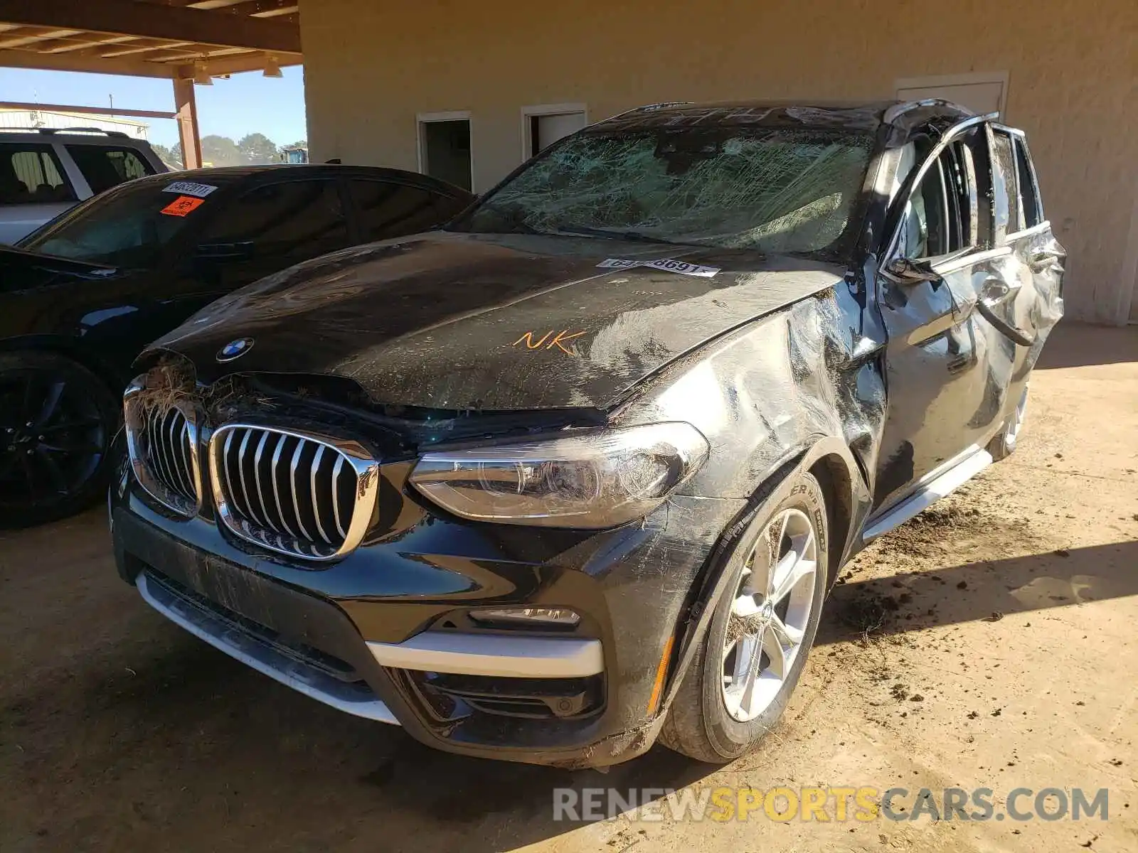 2 Photograph of a damaged car 5UXTY3C09LLE54769 BMW X3 2020