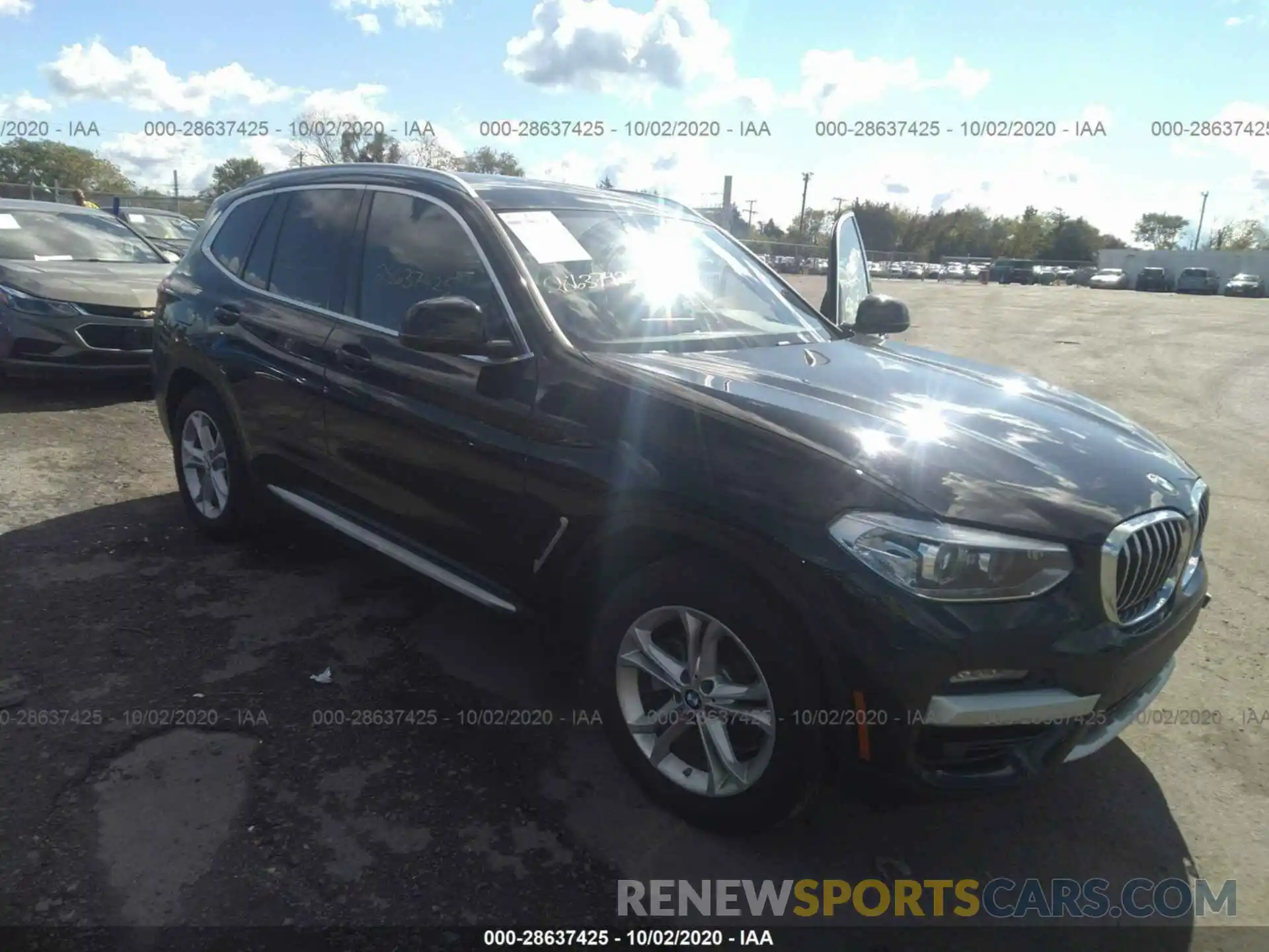 1 Photograph of a damaged car 5UXTY3C09LLE54948 BMW X3 2020