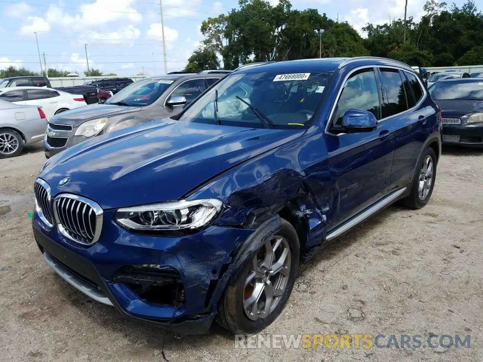 2 Photograph of a damaged car 5UXTY3C0XL9B08162 BMW X3 2020