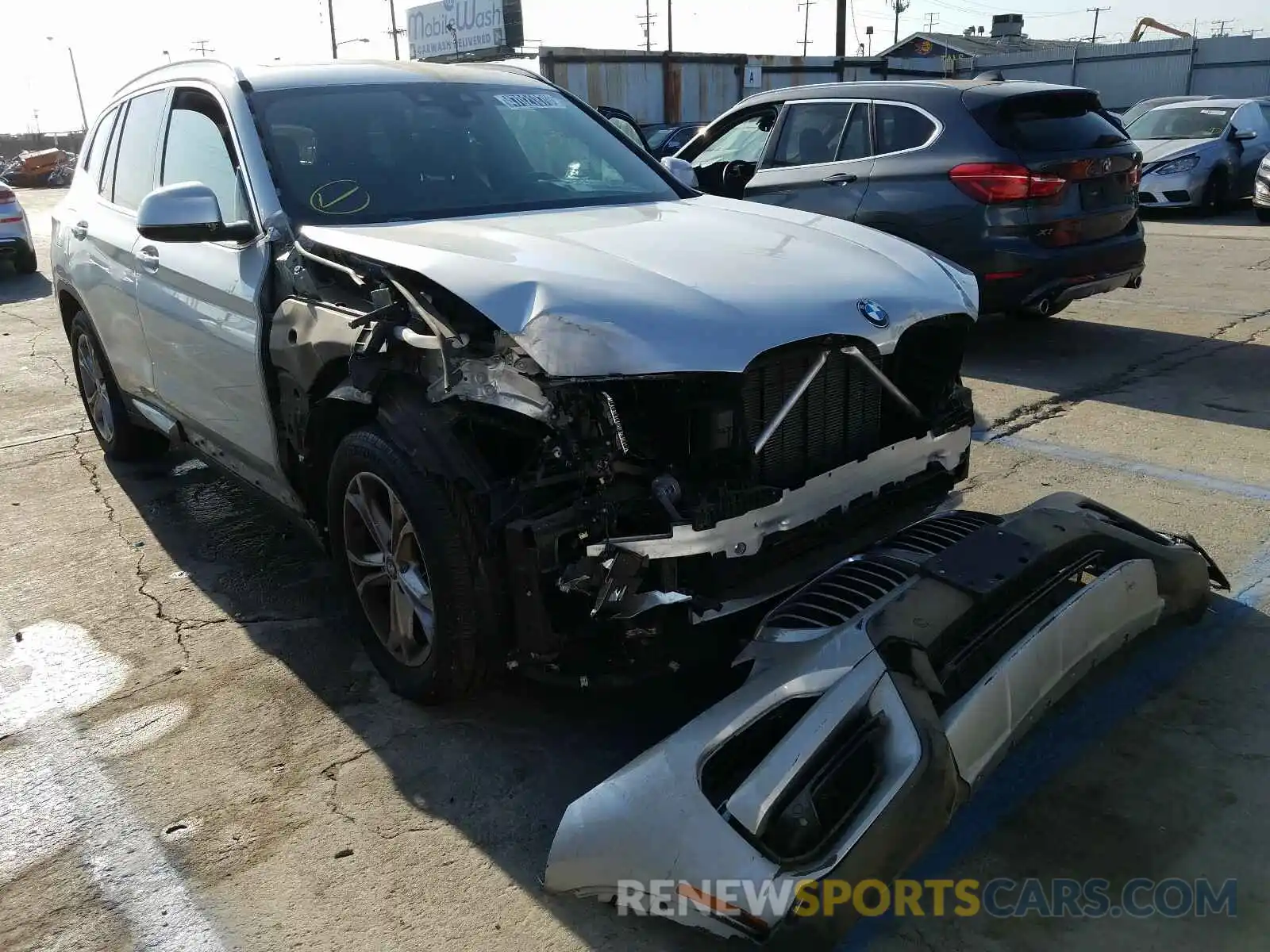 1 Photograph of a damaged car 5UXTY3C0XL9B57653 BMW X3 2020