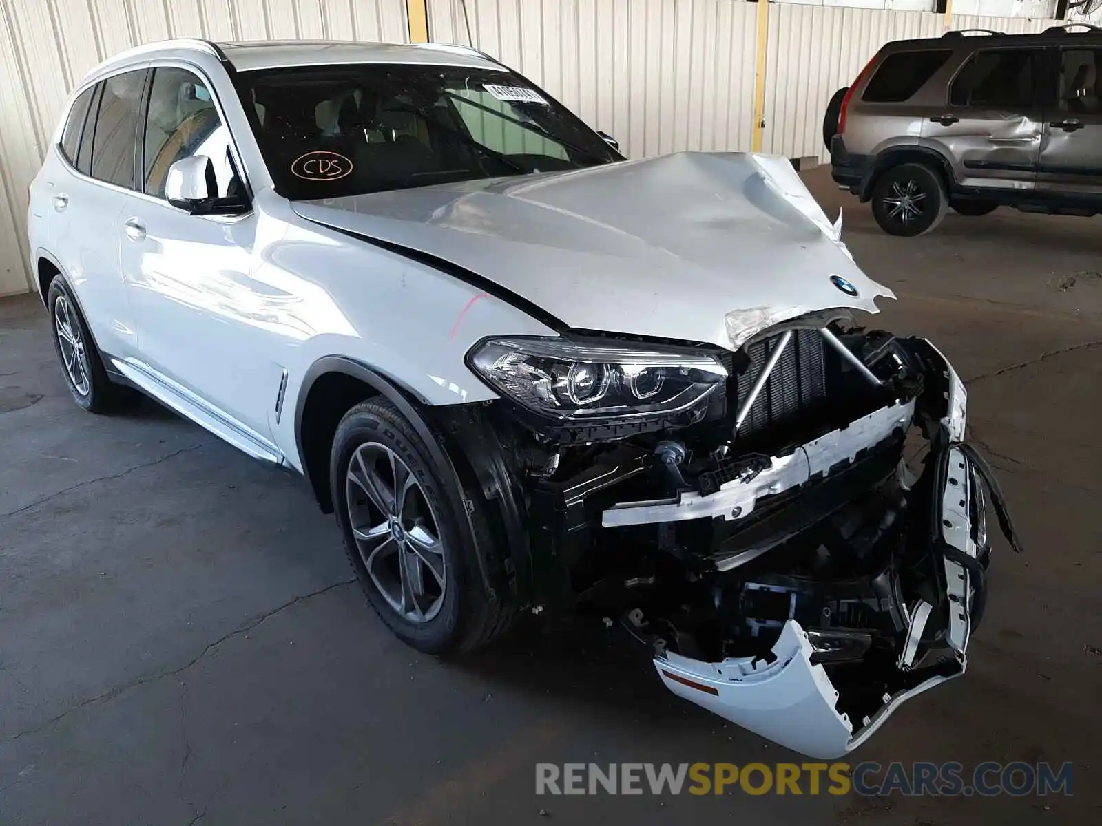 1 Photograph of a damaged car 5UXTY3C0XL9B63890 BMW X3 2020