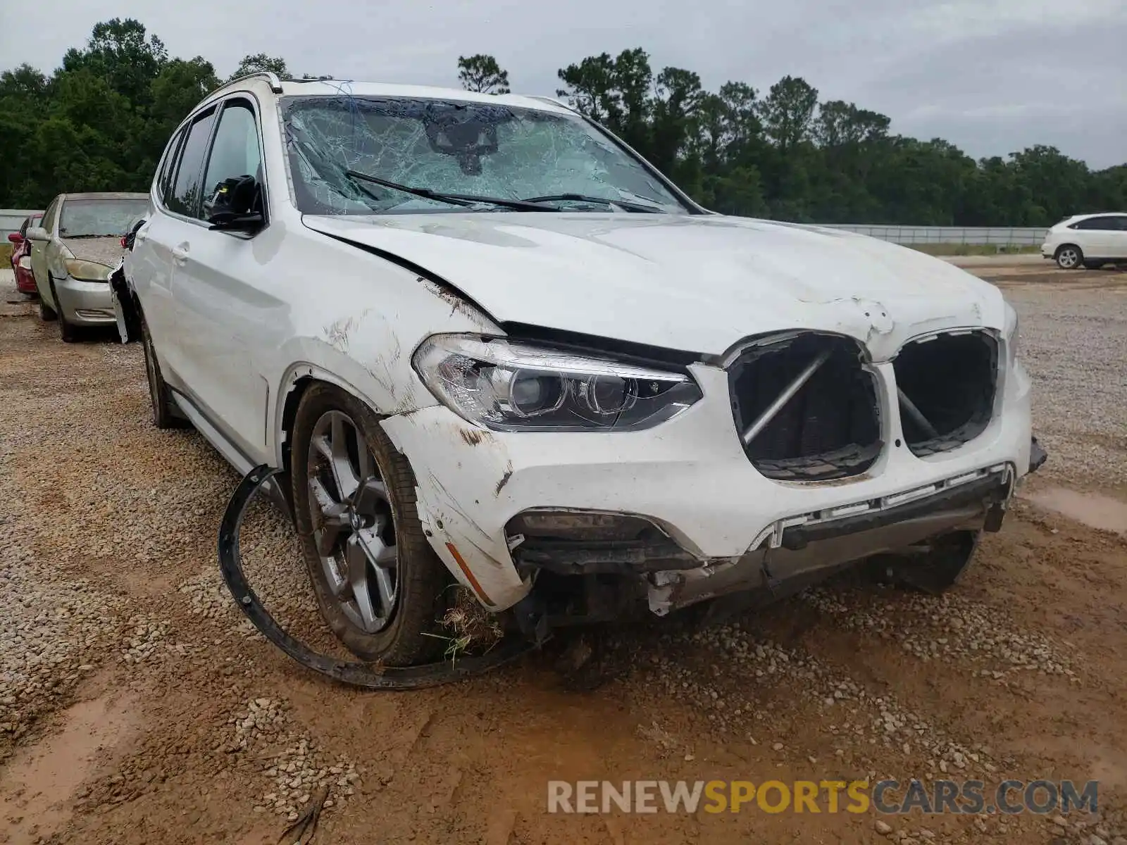 1 Фотография поврежденного автомобиля 5UXTY3C0XL9B67180 BMW X3 2020