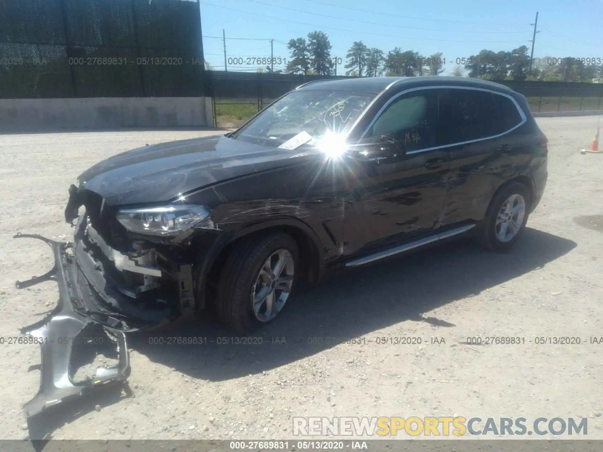 2 Photograph of a damaged car 5UXTY3C0XL9B93309 BMW X3 2020