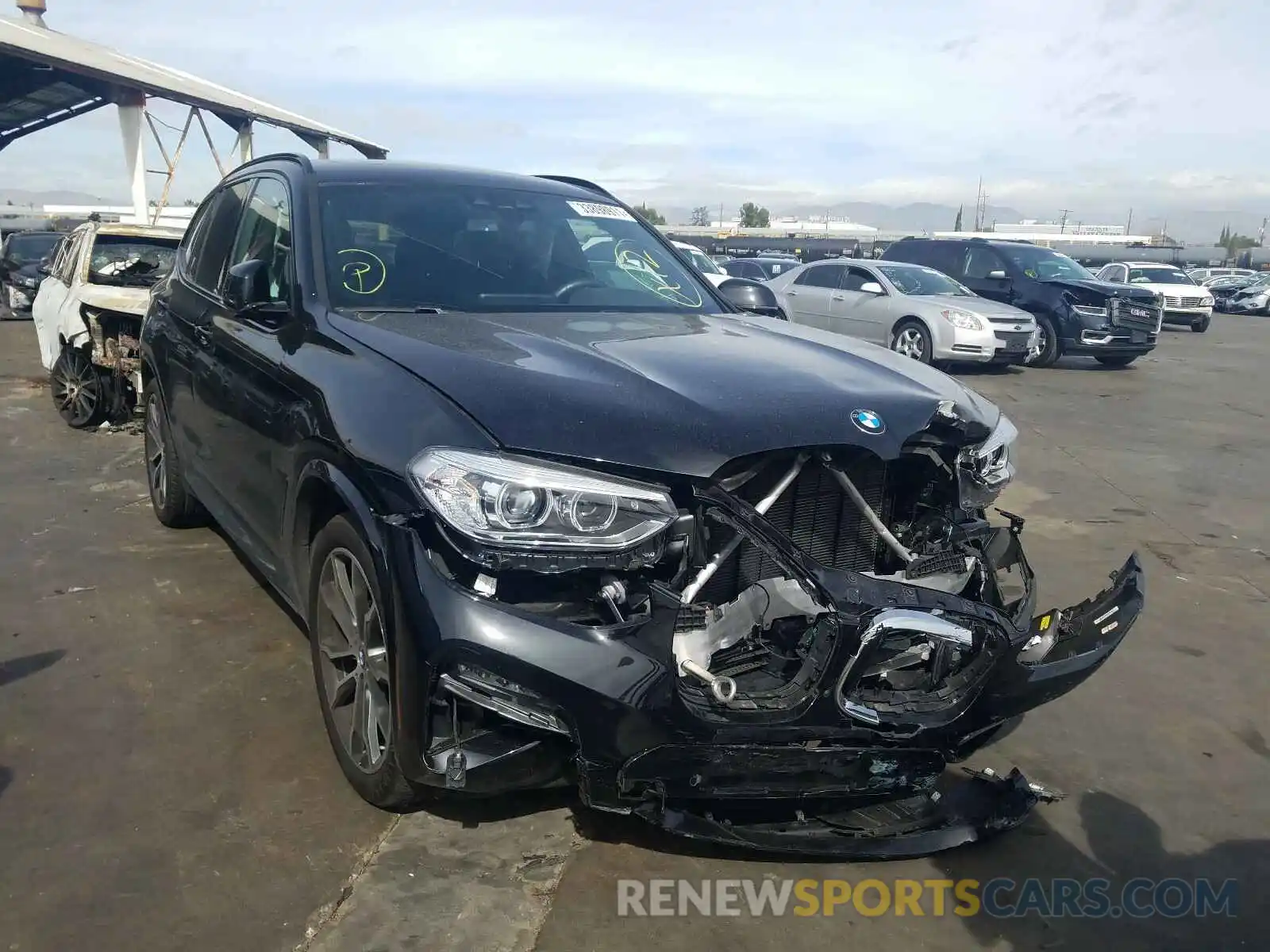 1 Photograph of a damaged car 5UXTY3C0XL9C44596 BMW X3 2020