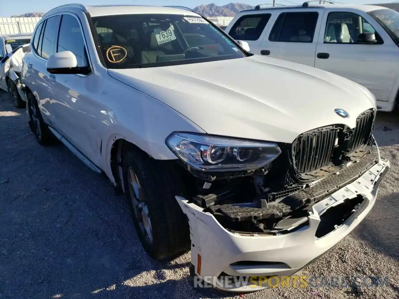 1 Photograph of a damaged car 5UXTY3C0XL9C63231 BMW X3 2020