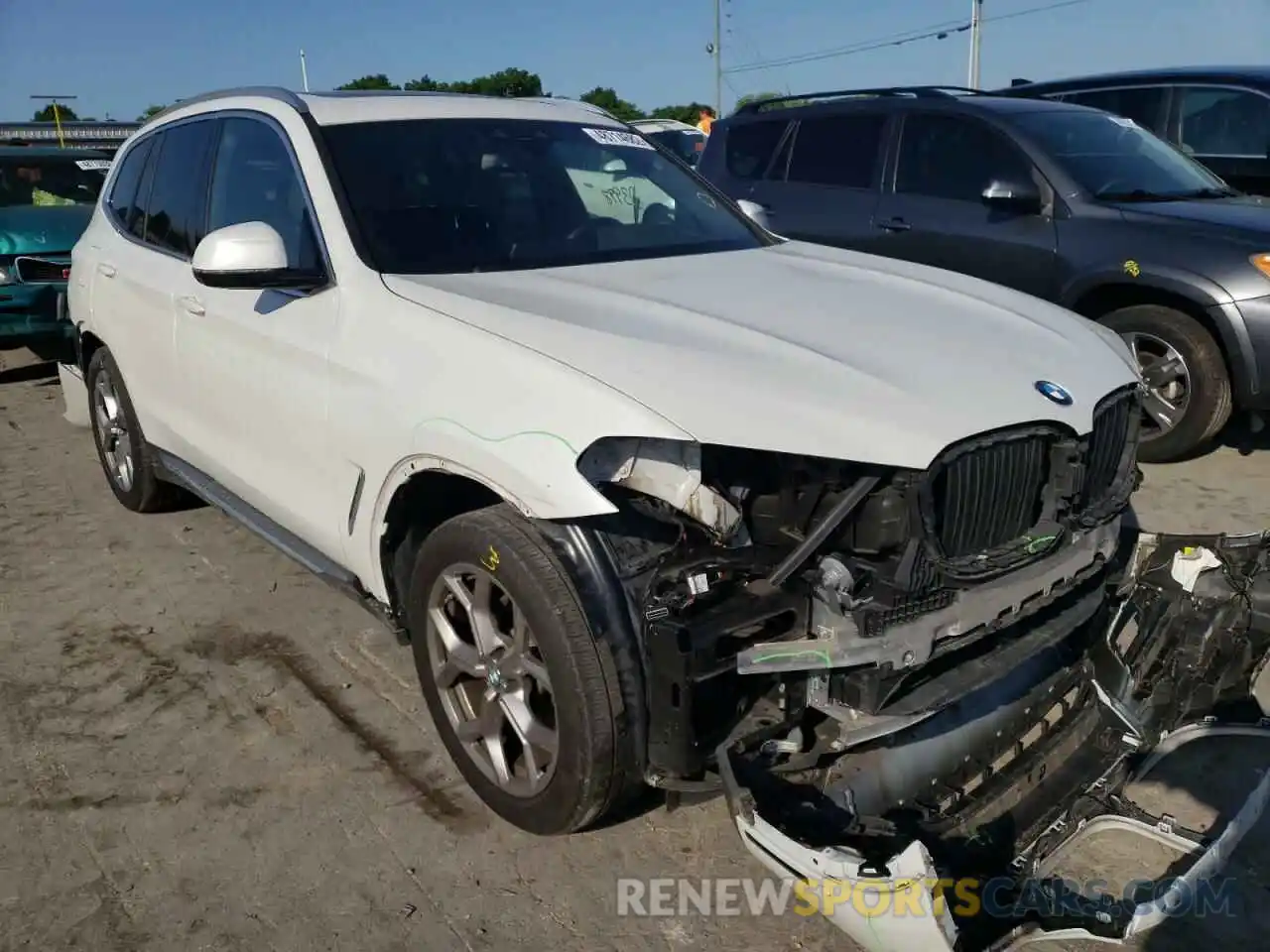 1 Photograph of a damaged car 5UXTY3C0XL9D12329 BMW X3 2020