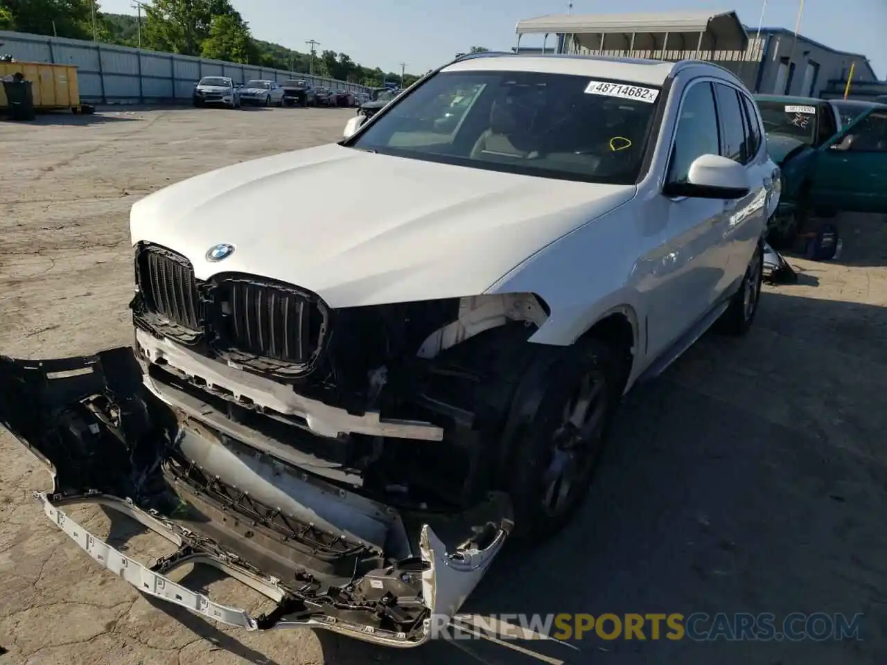 2 Photograph of a damaged car 5UXTY3C0XL9D12329 BMW X3 2020