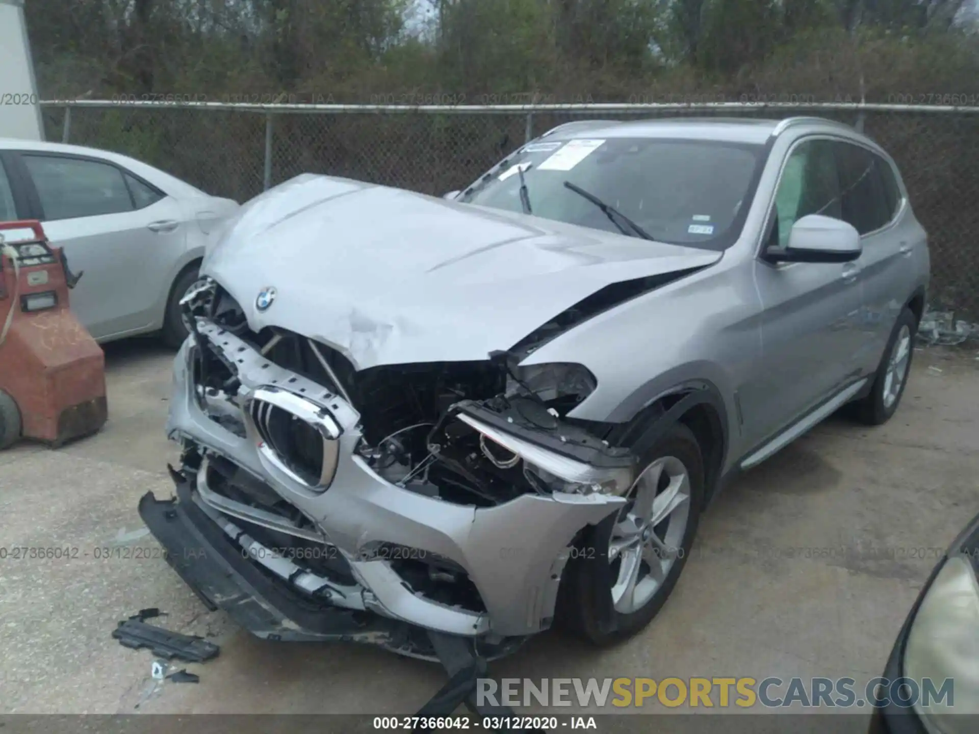 2 Photograph of a damaged car 5UXTY3C0XLLE55204 BMW X3 2020